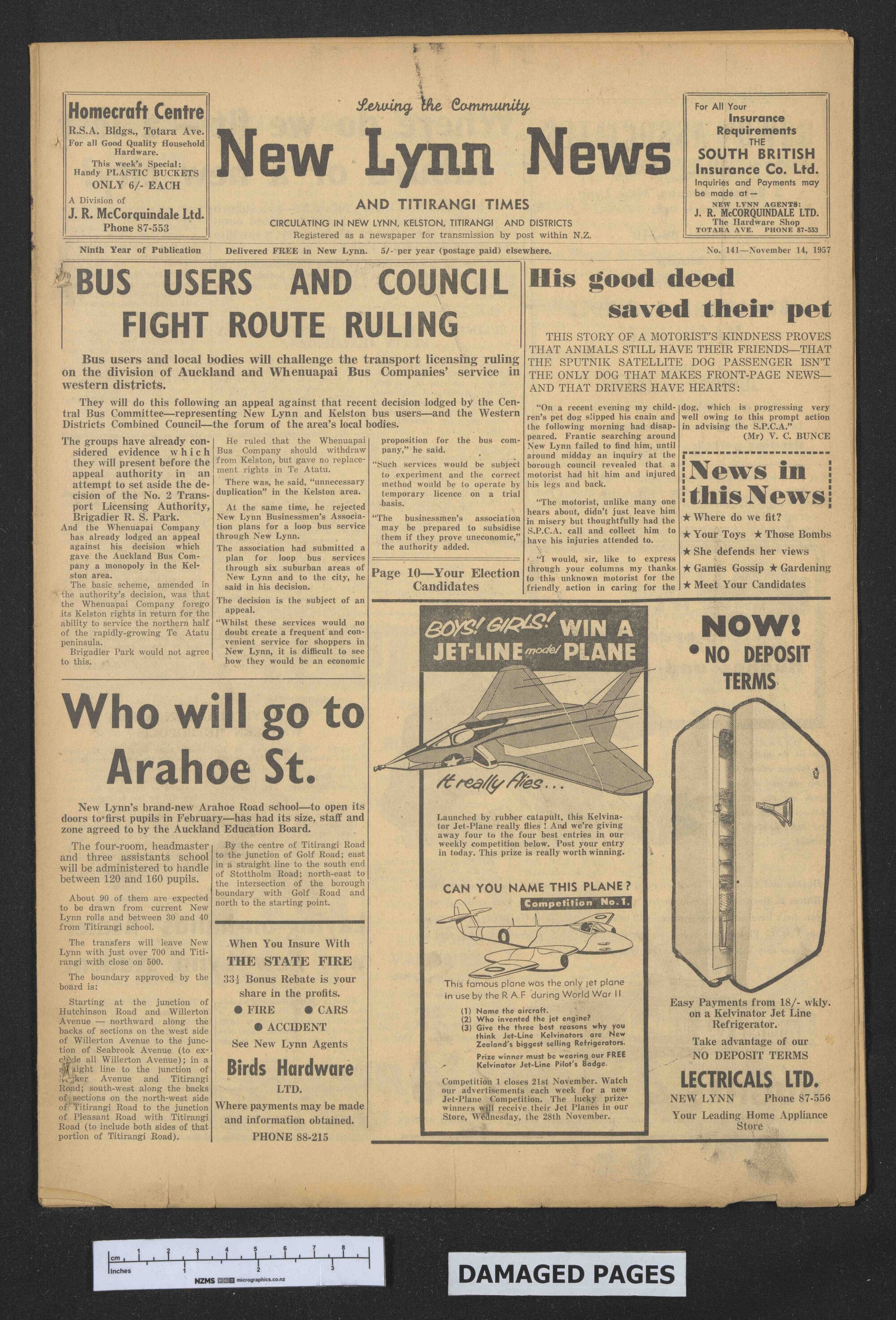 1957-11-14 New Lynn News