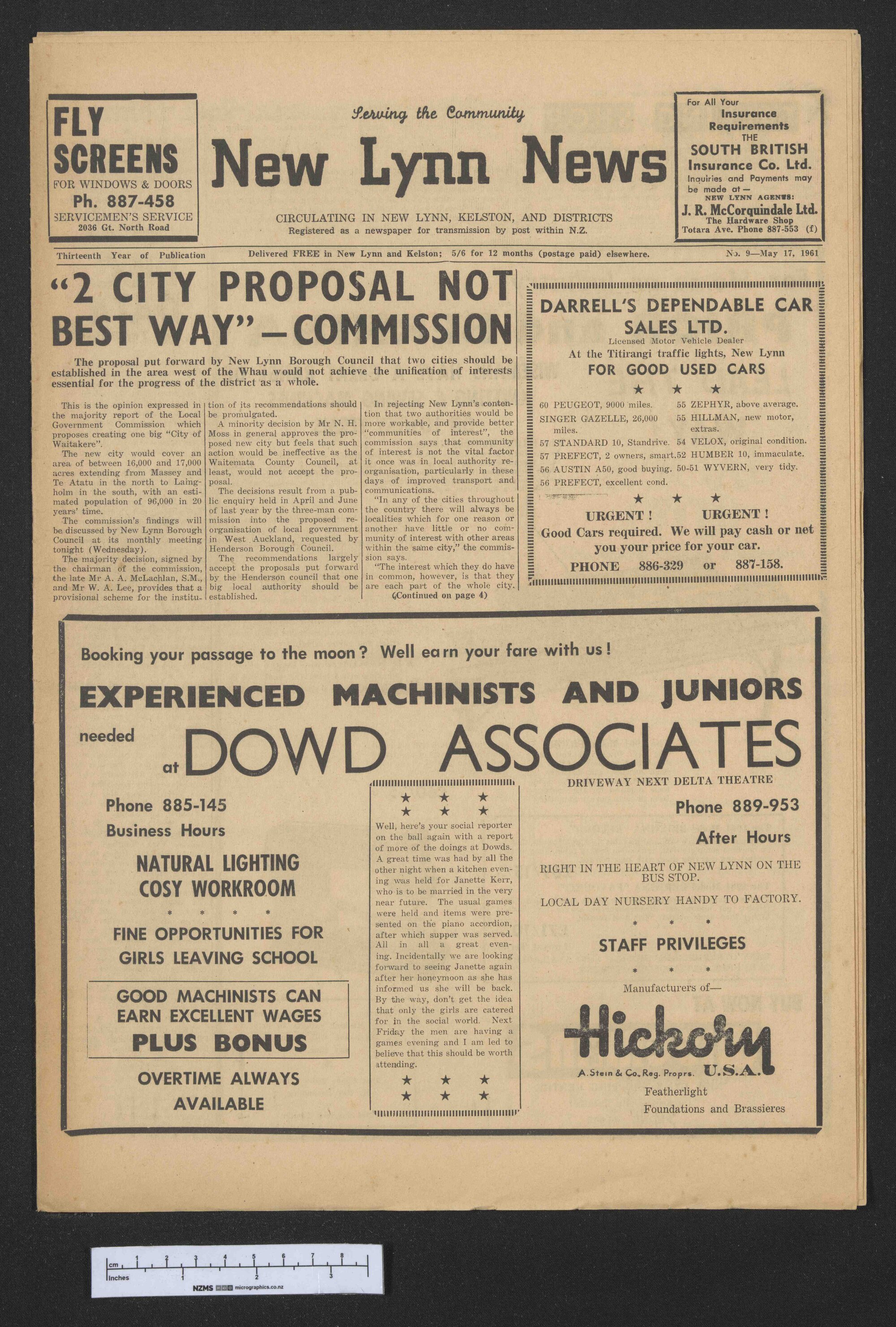 1961-05-17 New Lynn News