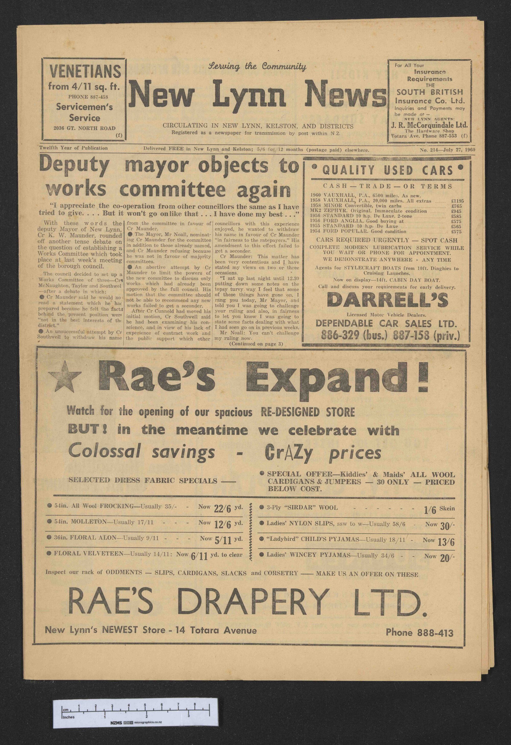 1960-07-27 New Lynn News