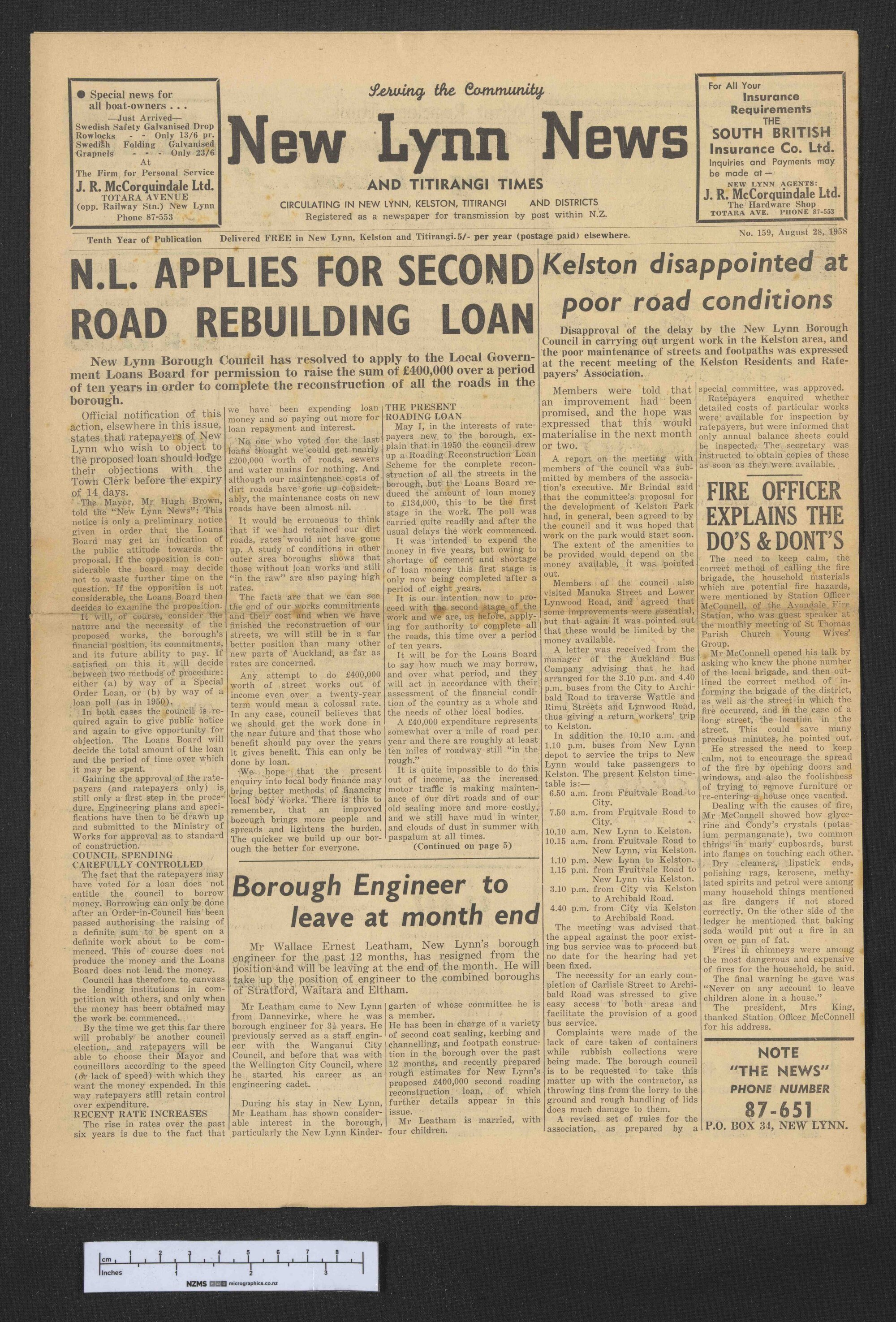 1958-08-28 New Lynn News