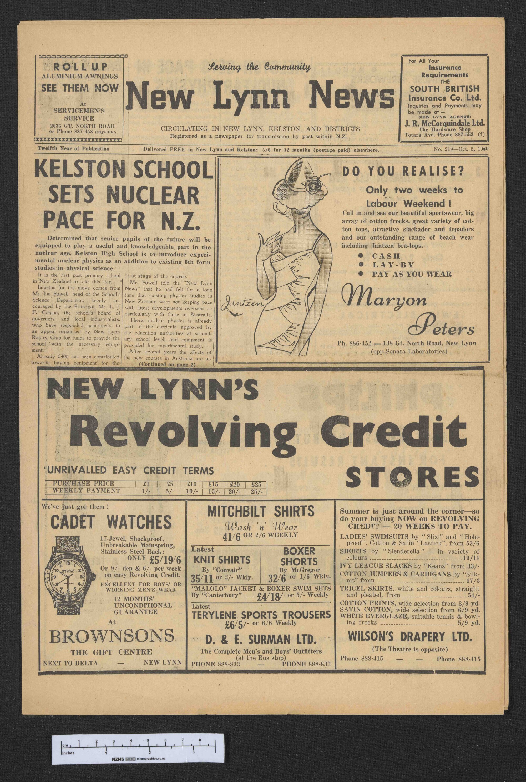 1960-10-05 New Lynn News