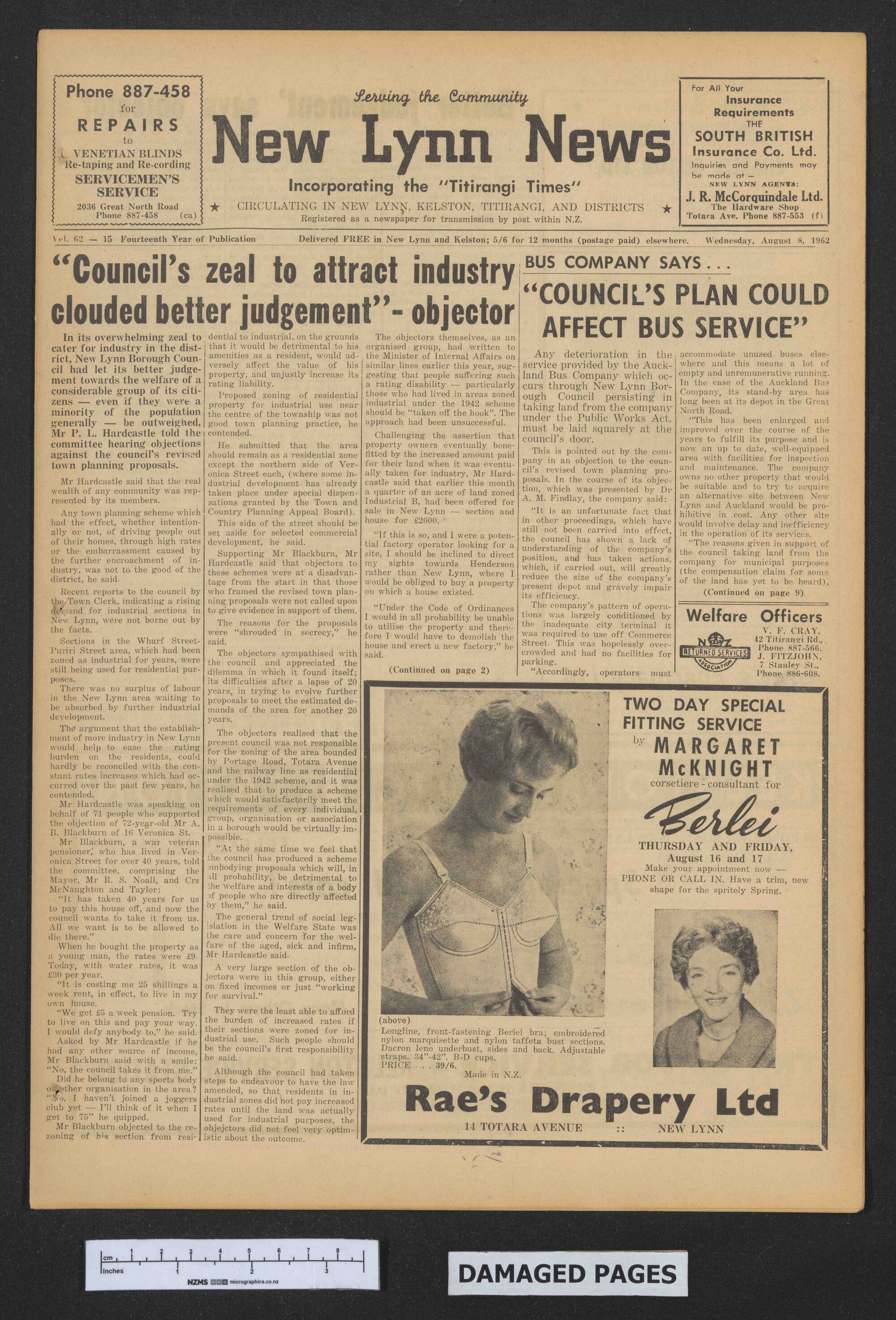 1962-08-08 New Lynn News