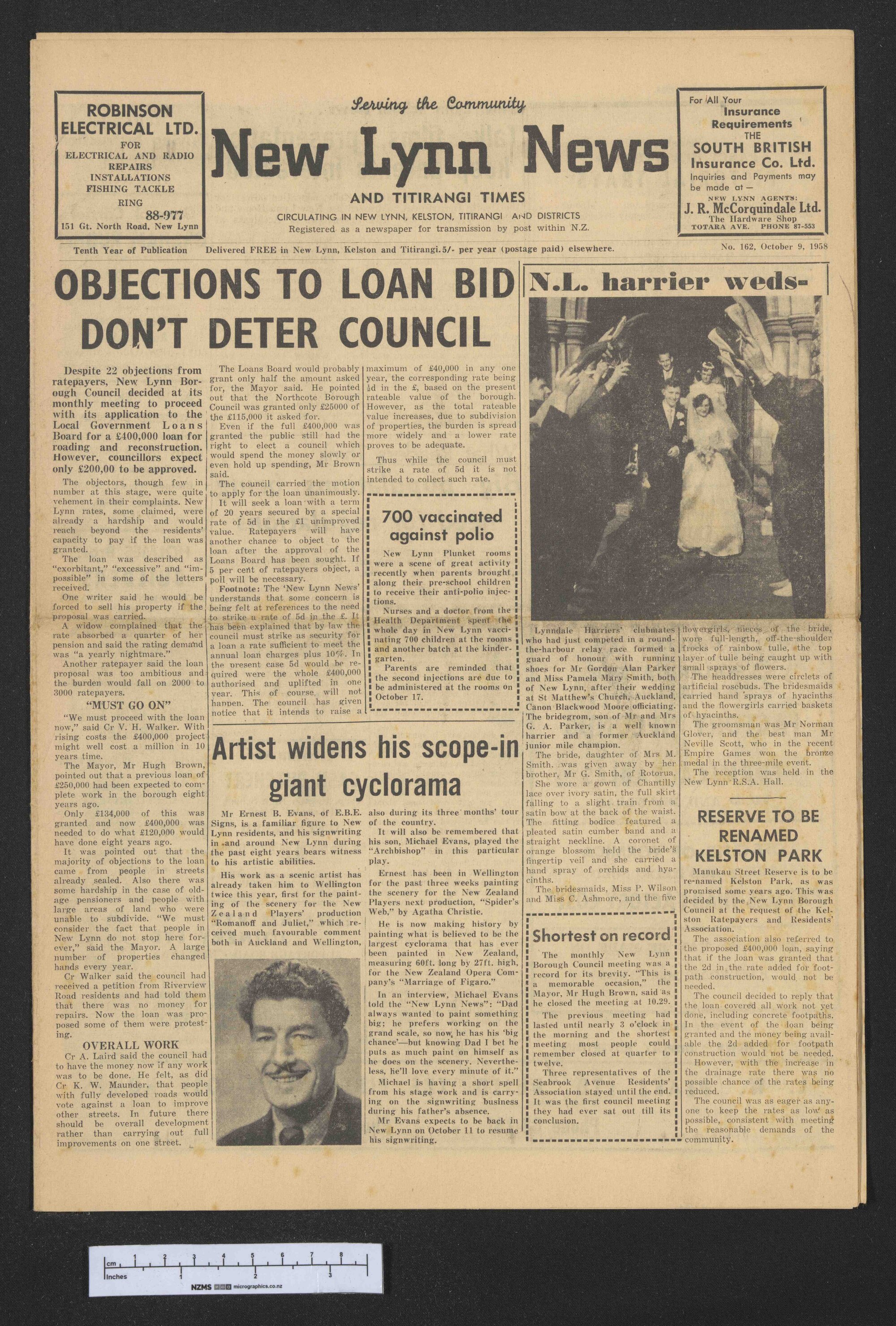 1958-10-09 New Lynn News