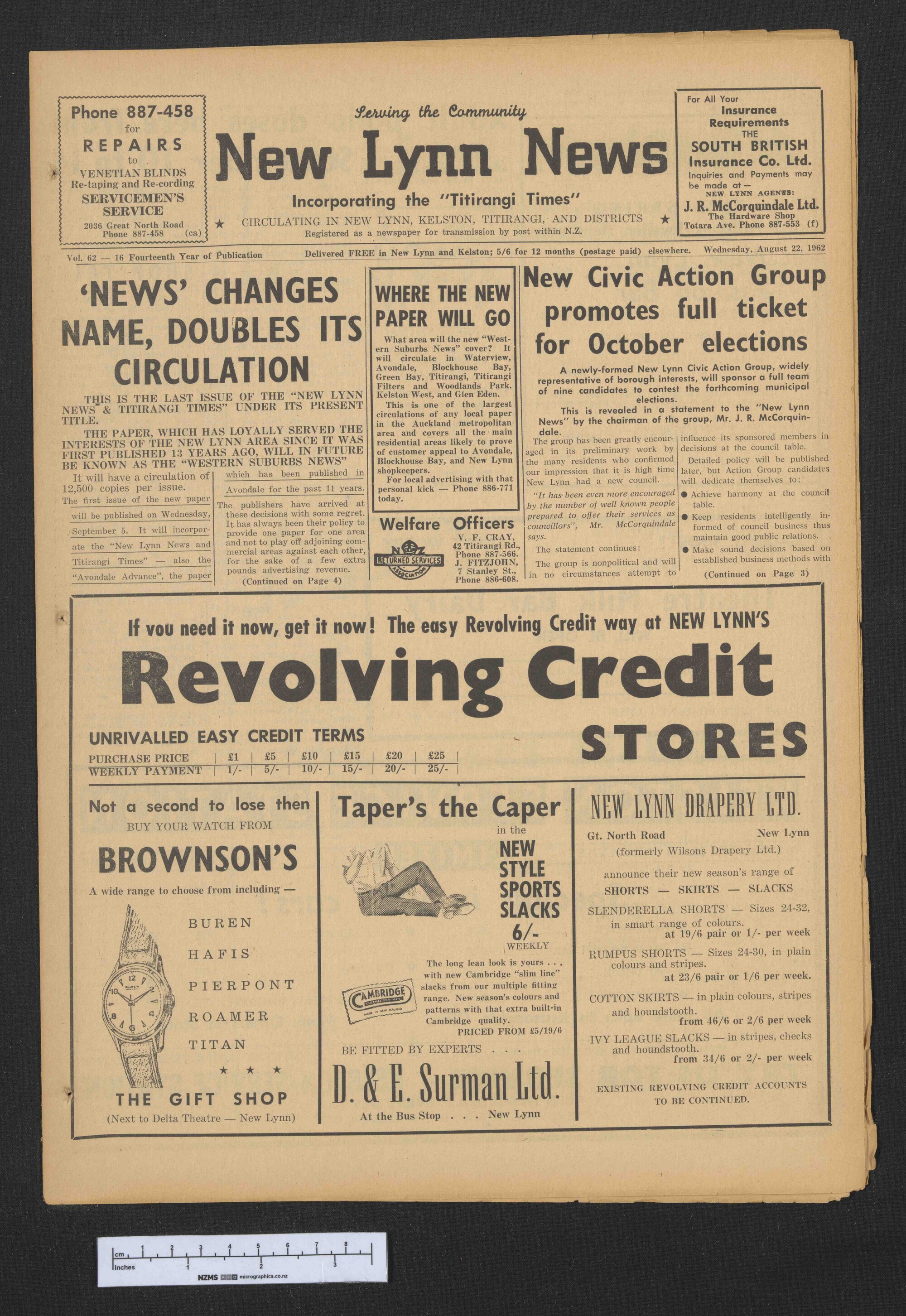 1962-08-22 New Lynn News