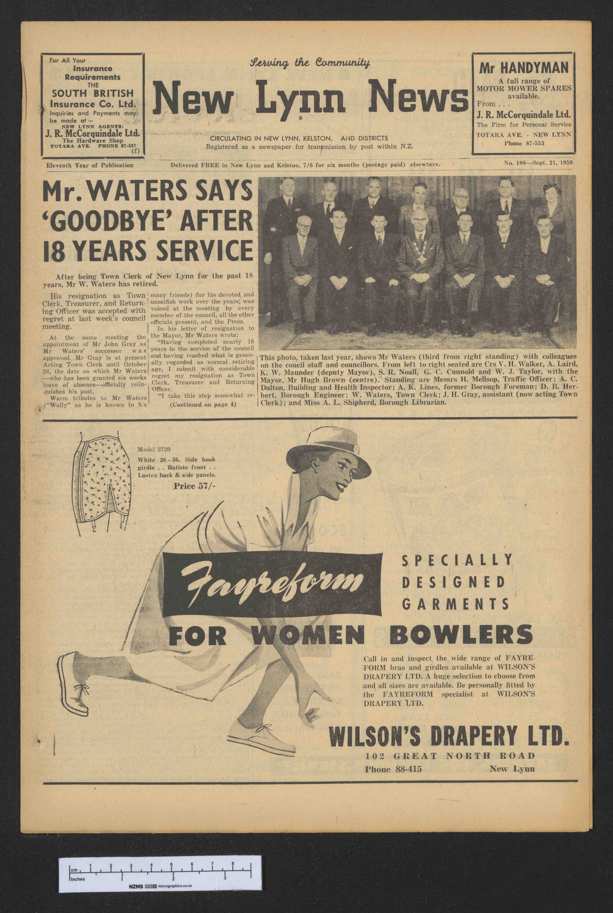 1959-09-21 New Lynn News