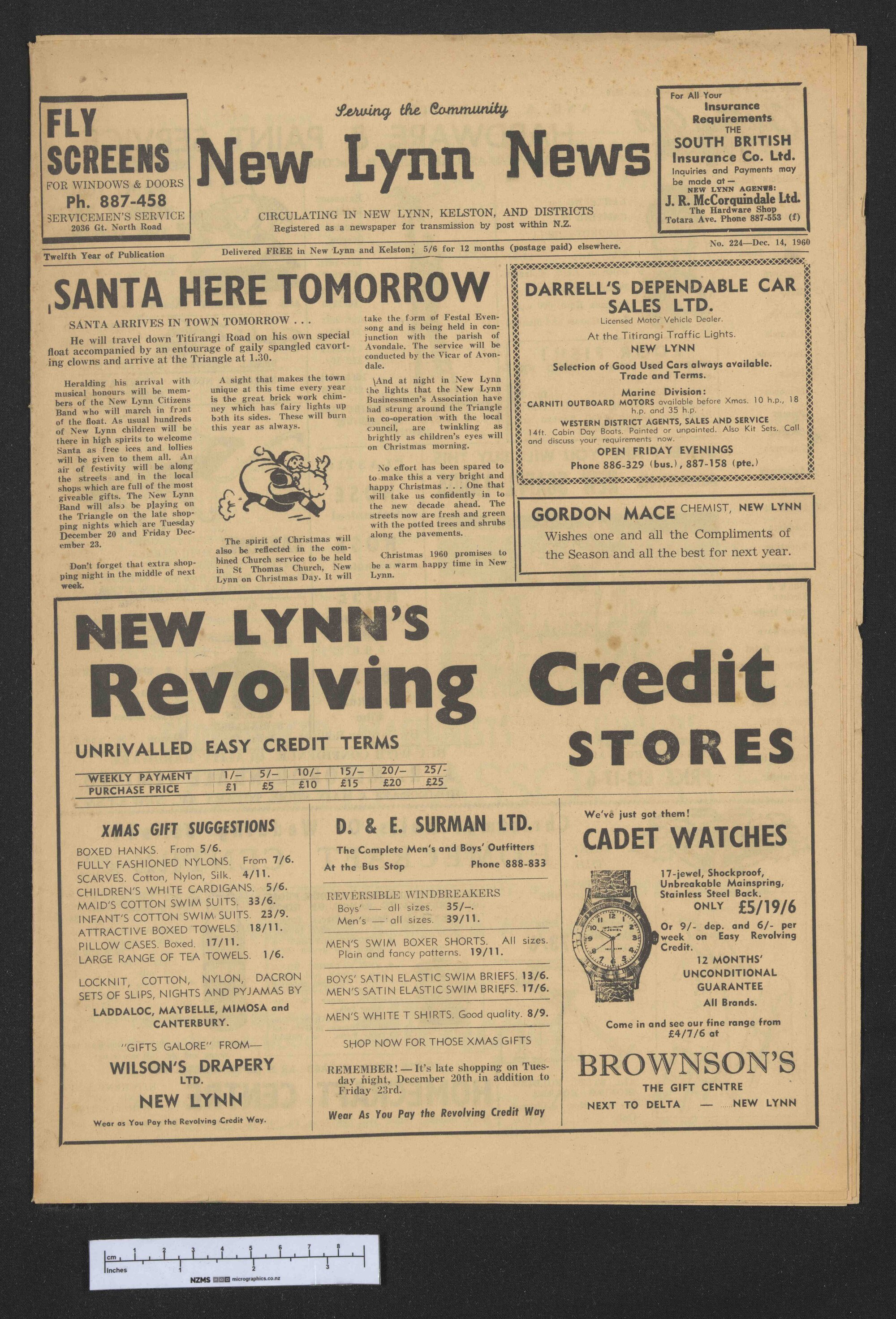 1960-12-14 New Lynn News