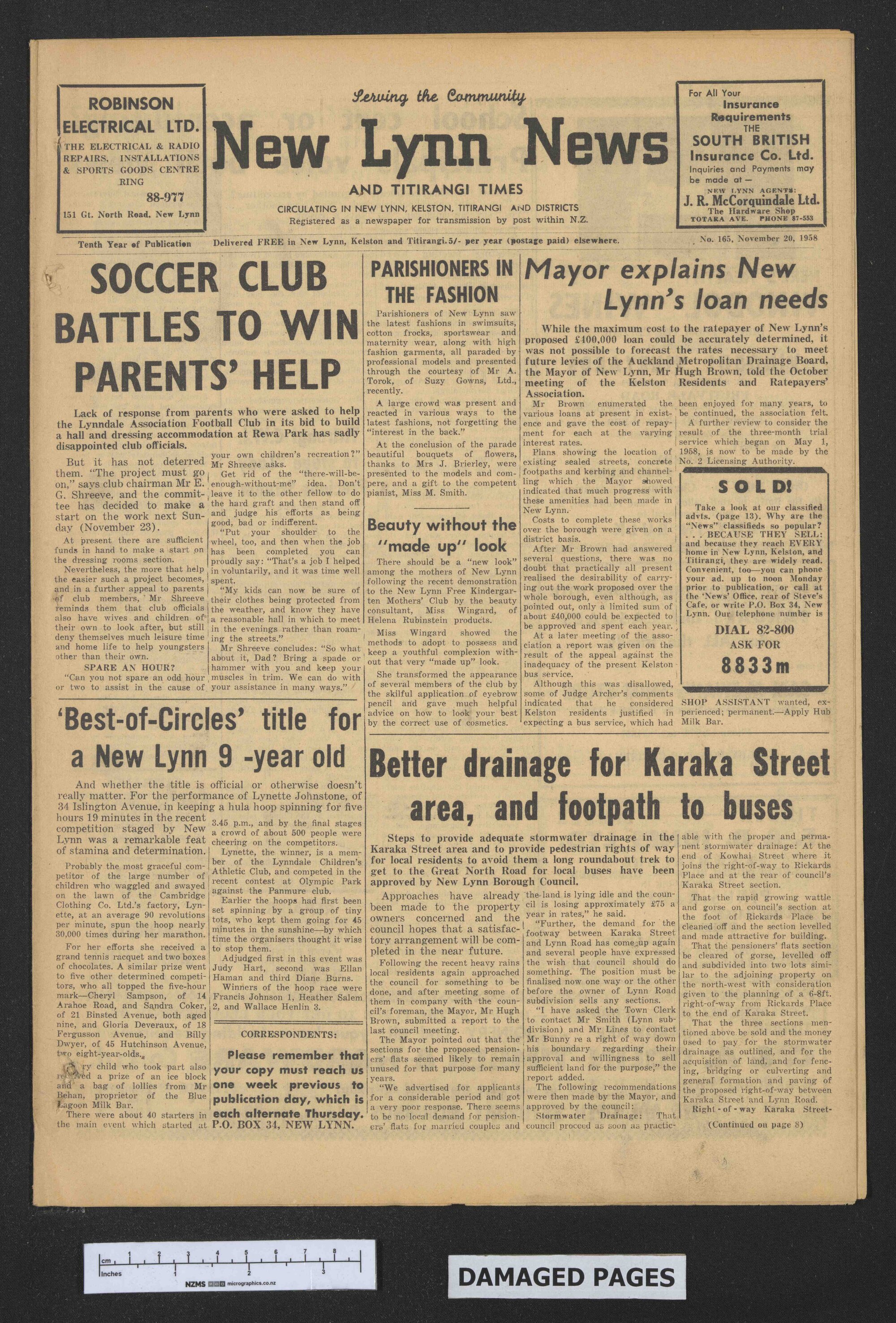 1958-11-20 New Lynn News