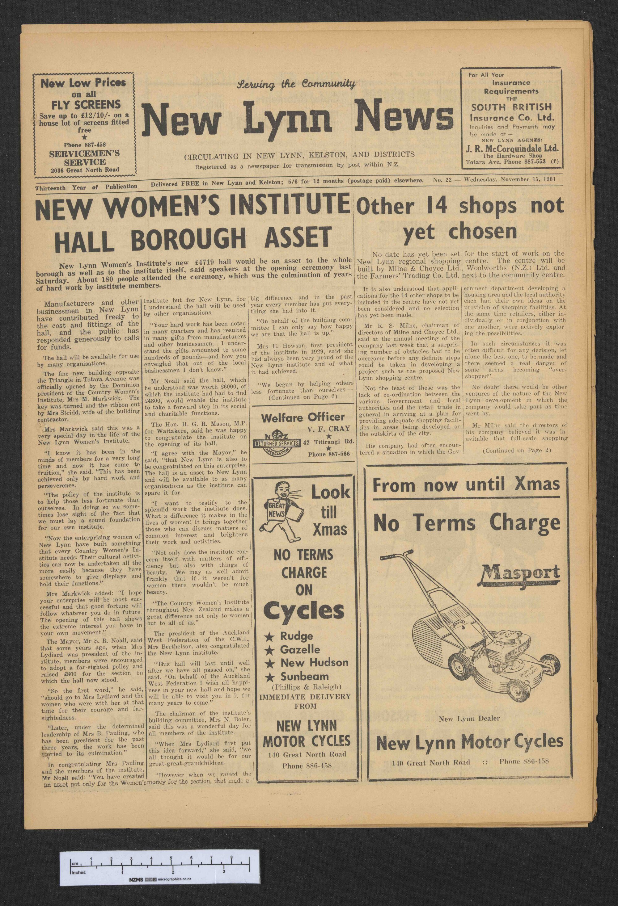 1961-11-15 New Lynn News