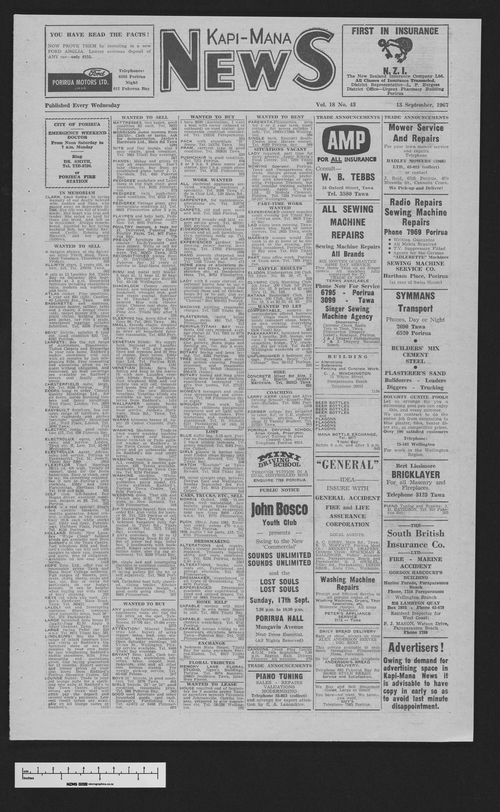 1967-09-13 Kapi-Mana News