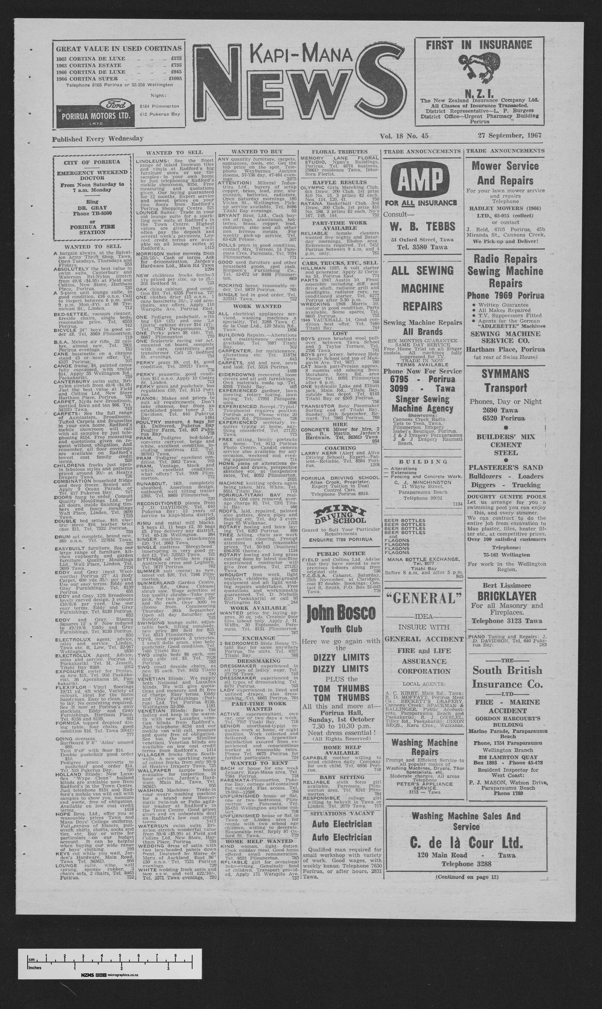 1967-09-27 Kapi-Mana News