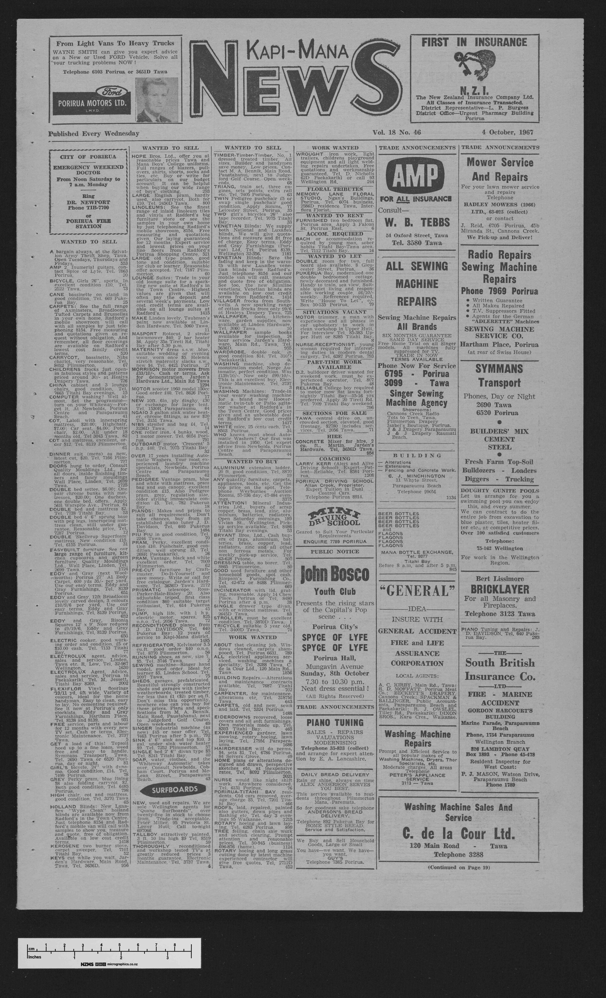 1967-10-04 Kapi-Mana News
