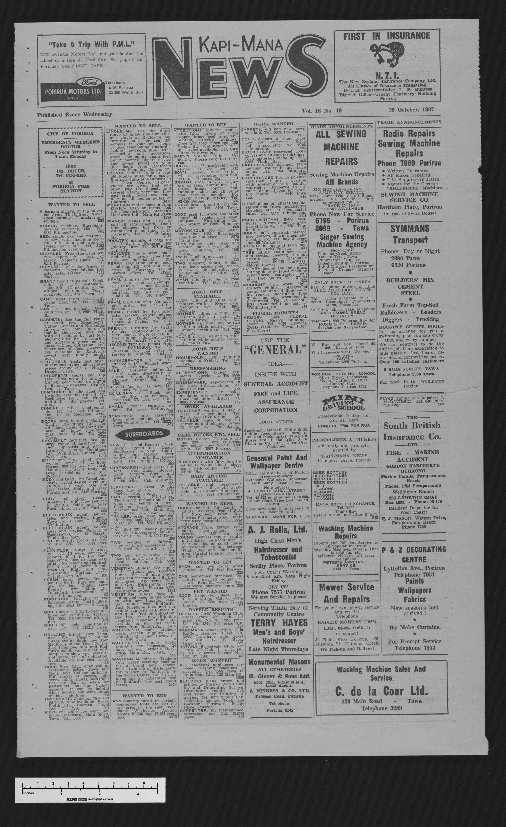 1967-10-25 Kapi-Mana News