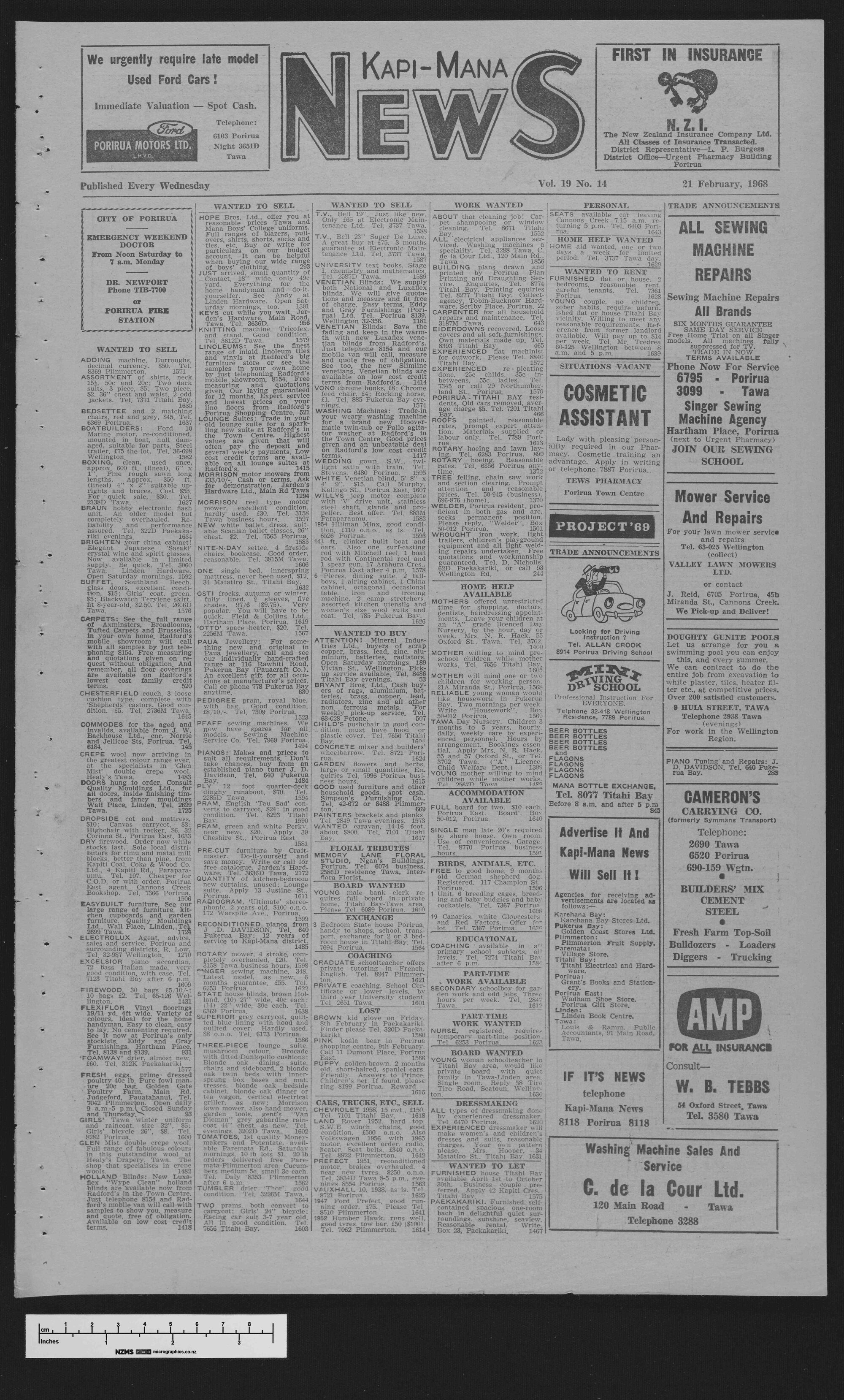 1968-02-21 Kapi-Mana News