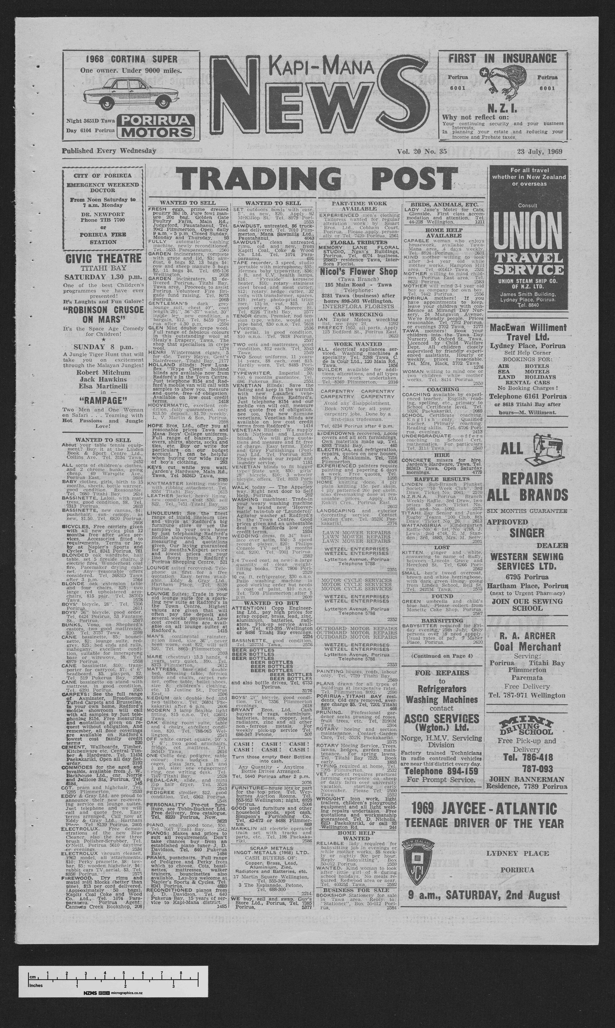 1969-07-23 Kapi-Mana News