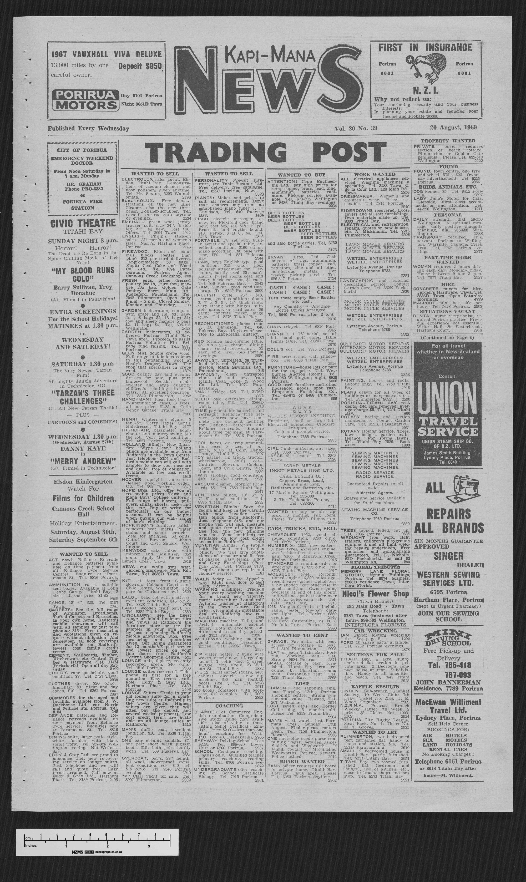 1969-08-20 Kapi-Mana News