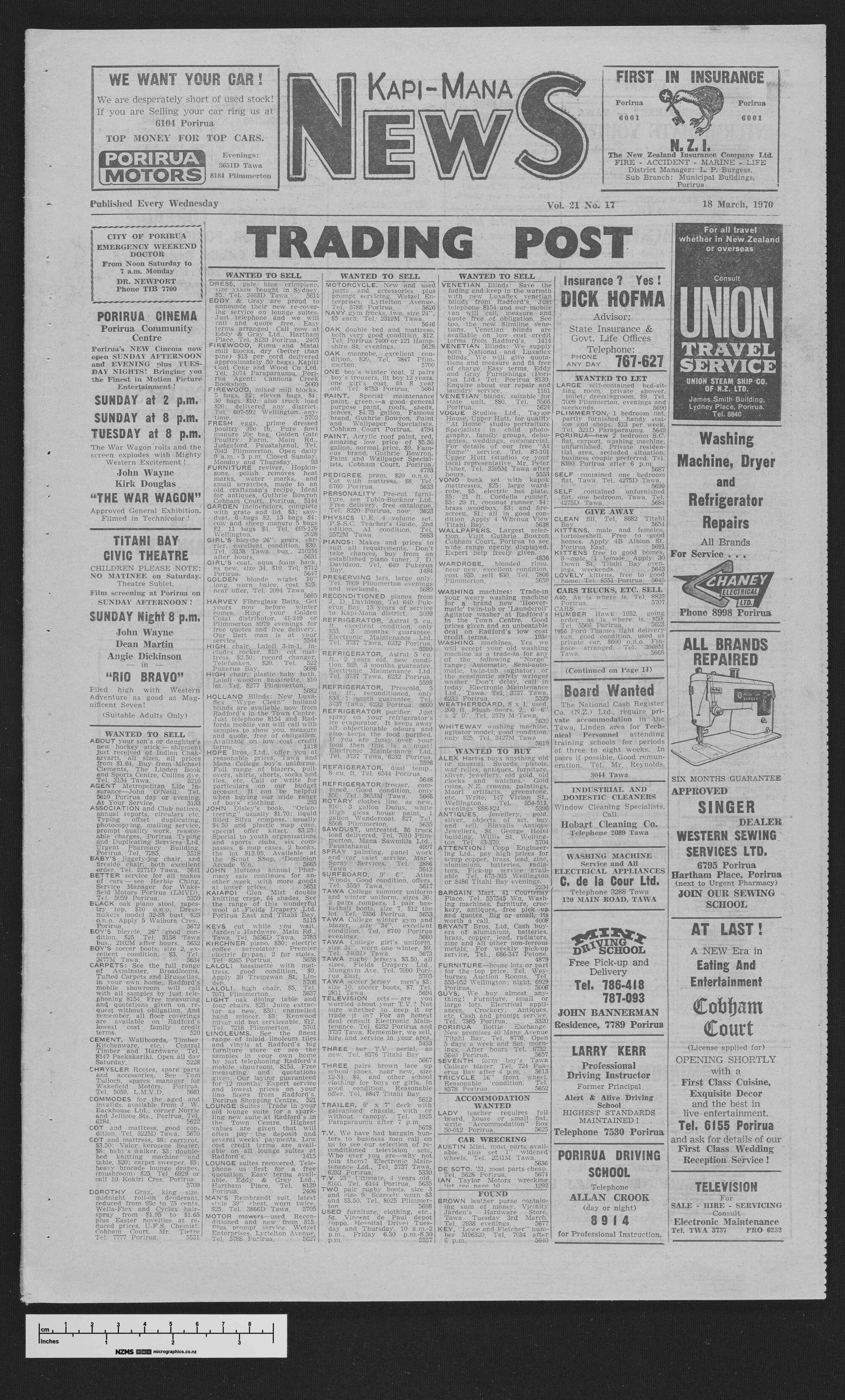 1970-03-18 Kapi-Mana News