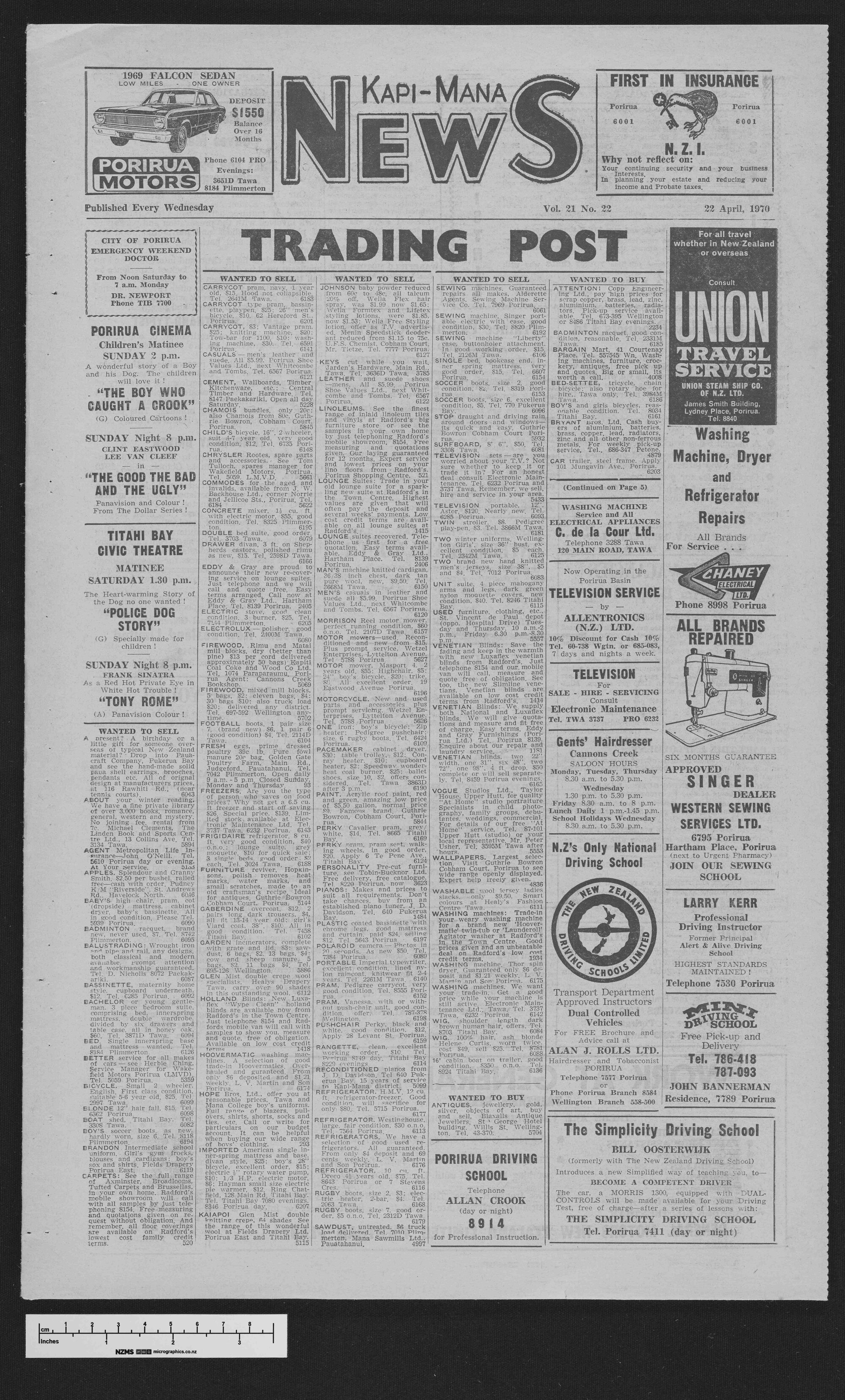 1970-04-22 Kapi-Mana News