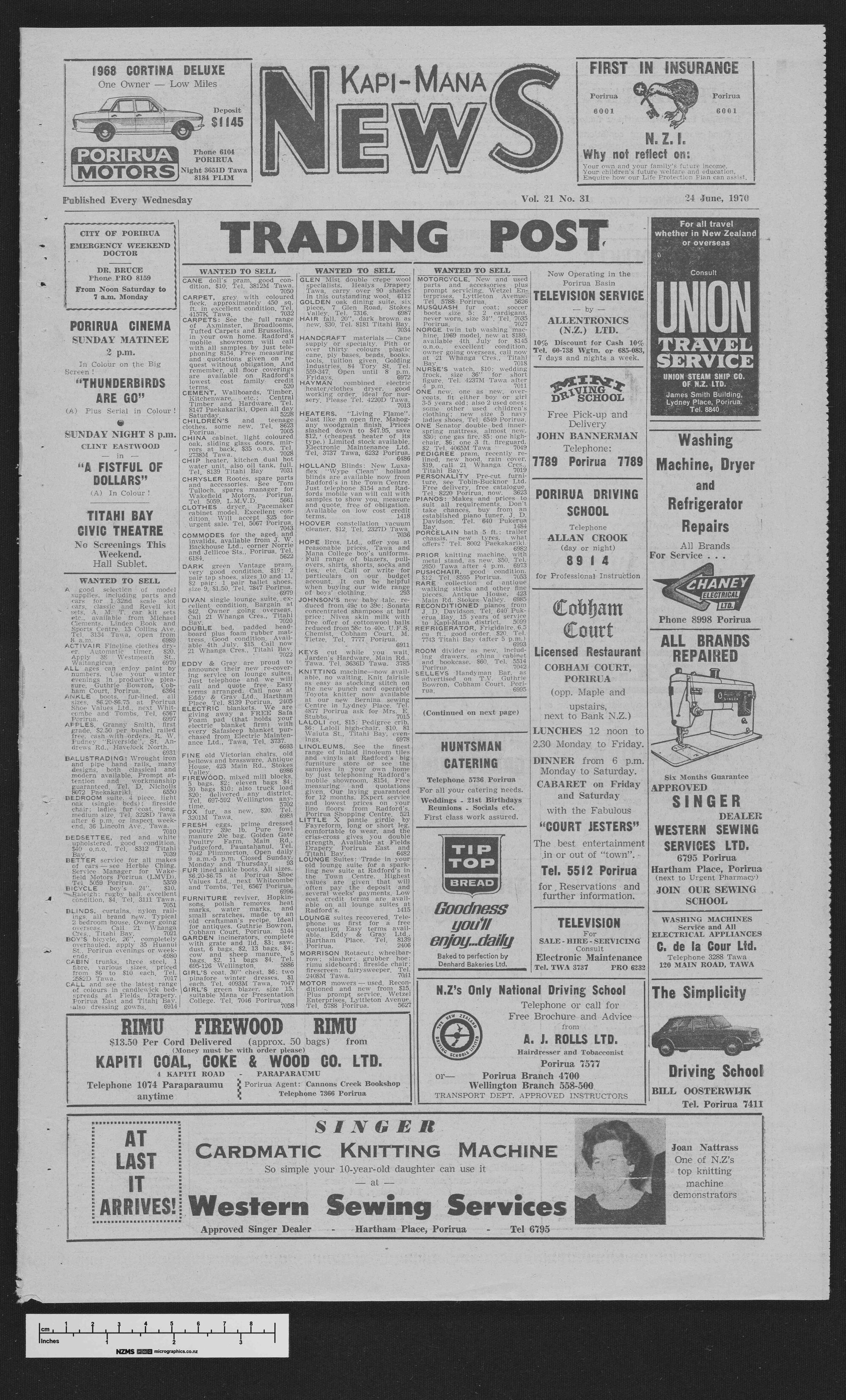 1970-06-24 Kapi-Mana News