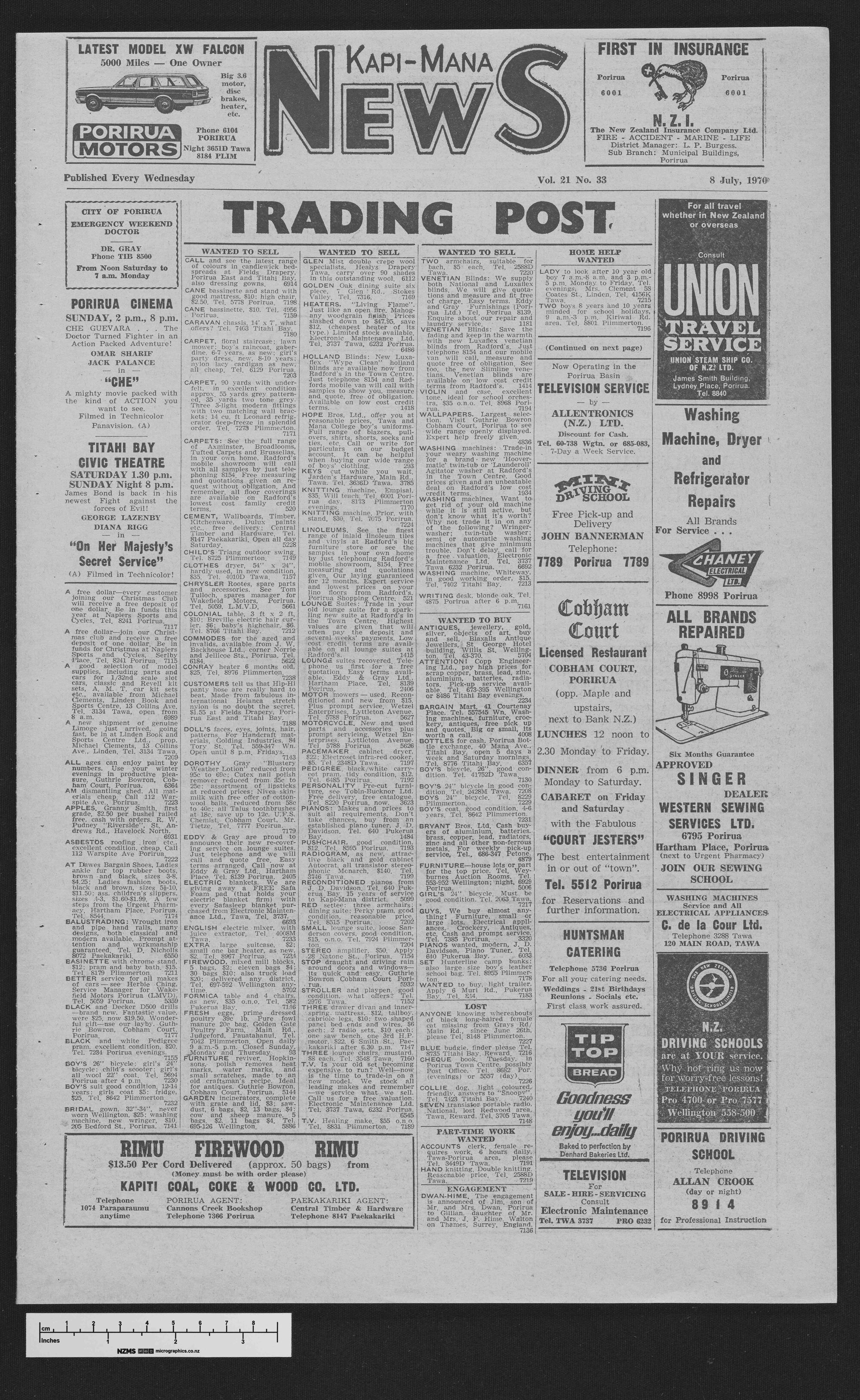 1970-07-08 Kapi-Mana News
