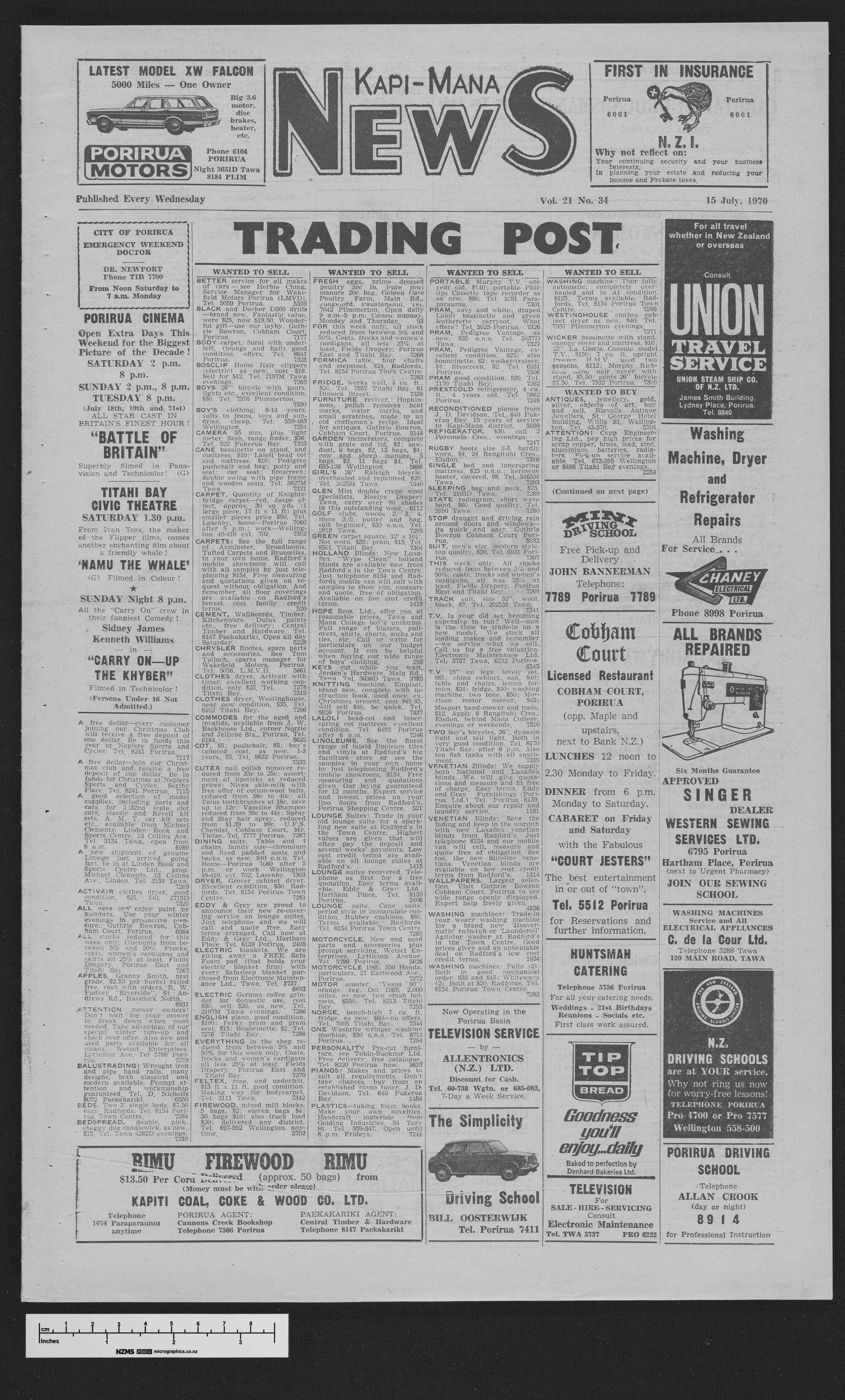 1970-07-15 Kapi-Mana News