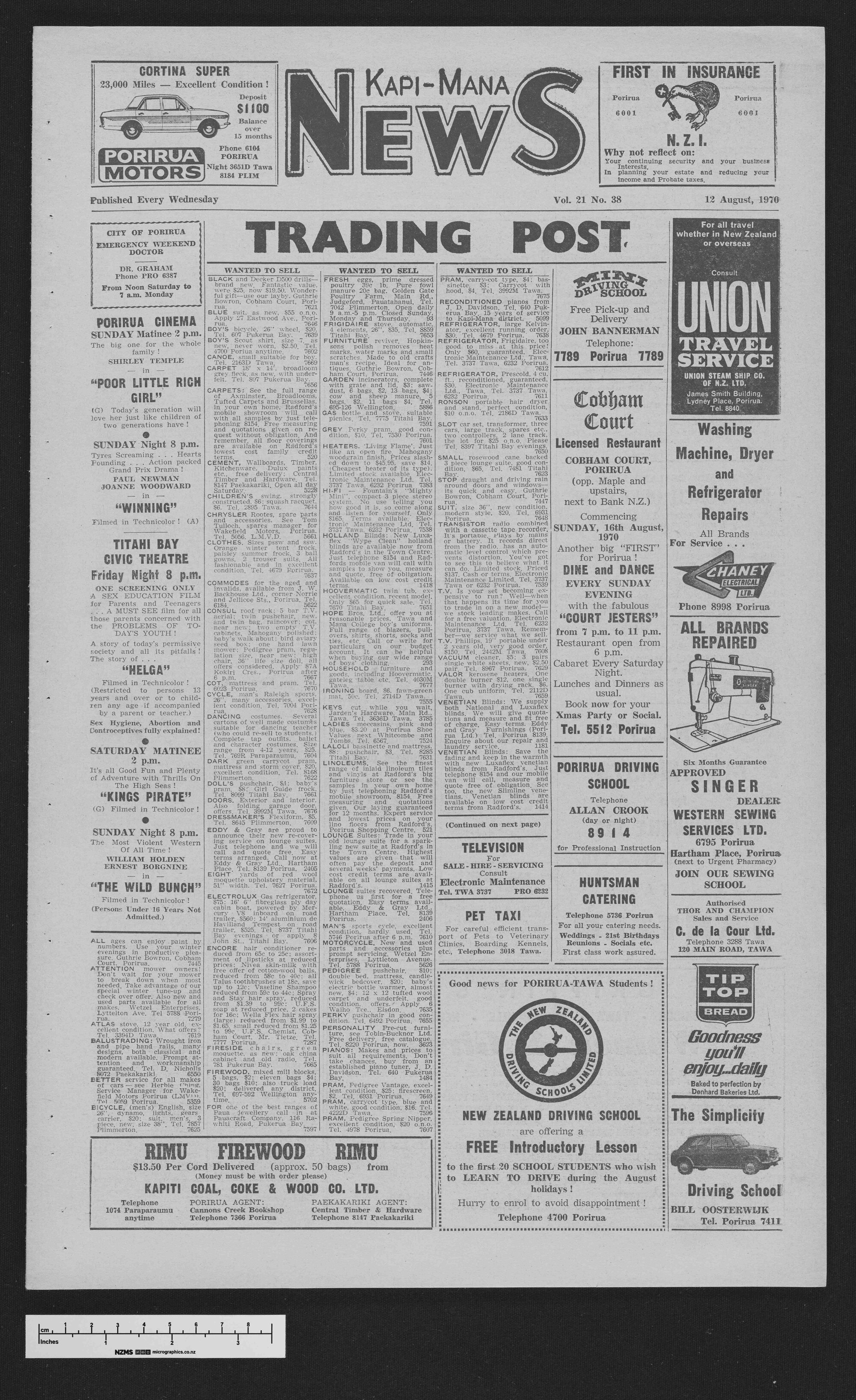 1970-08-12 Kapi-Mana News