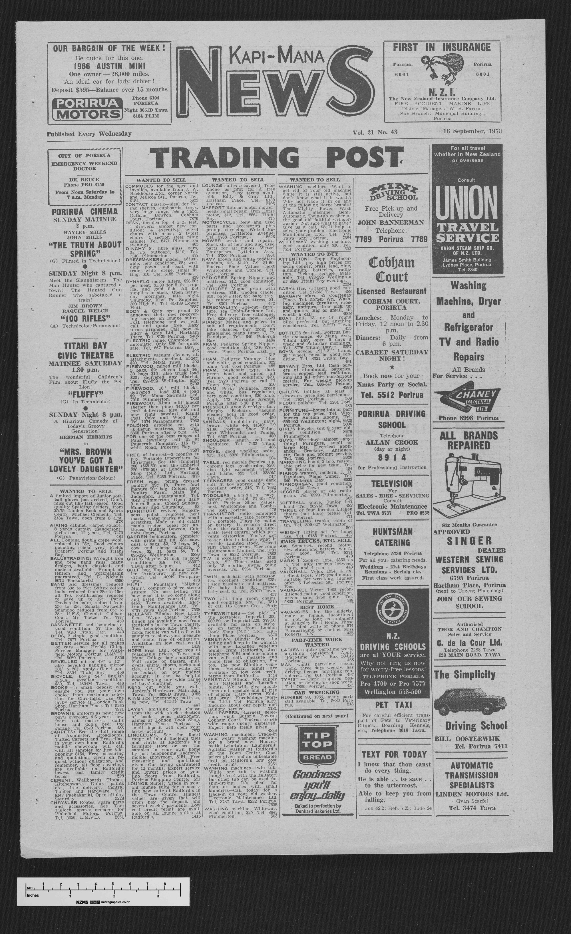 1970-09-16 Kapi-Mana News