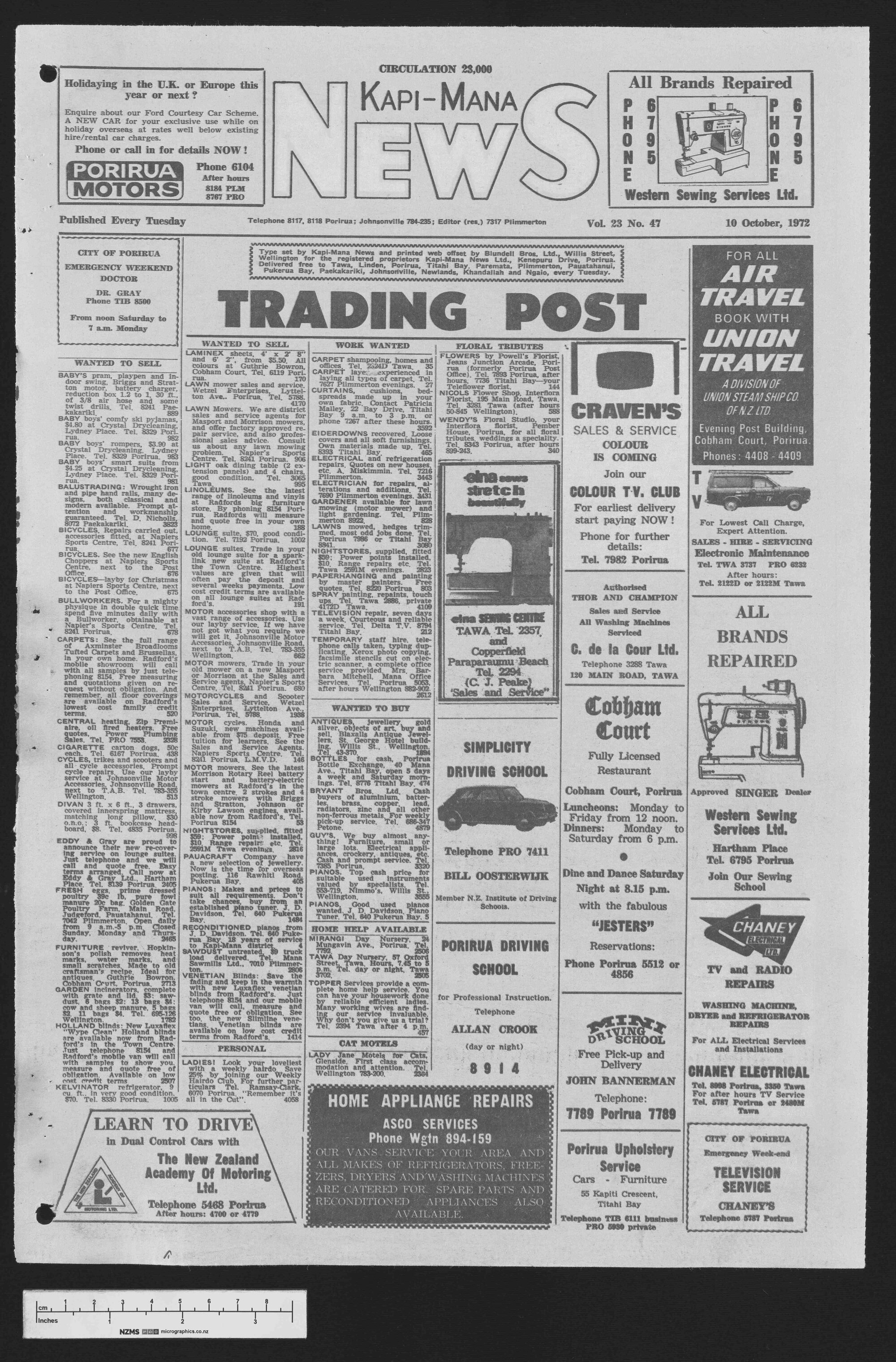 1972-10-10 Kapi-Mana News