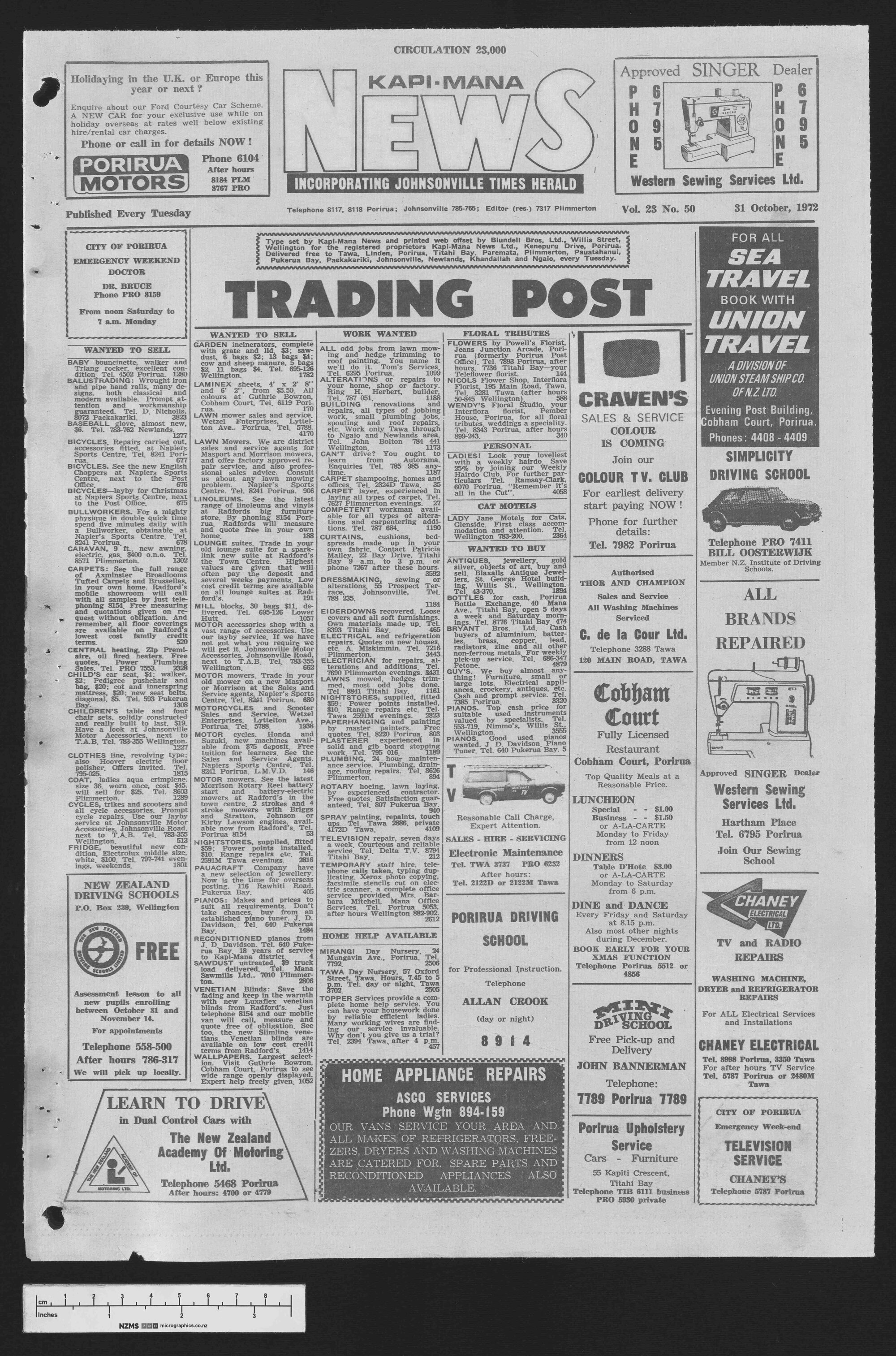 1972-10-31 Kapi-Mana News