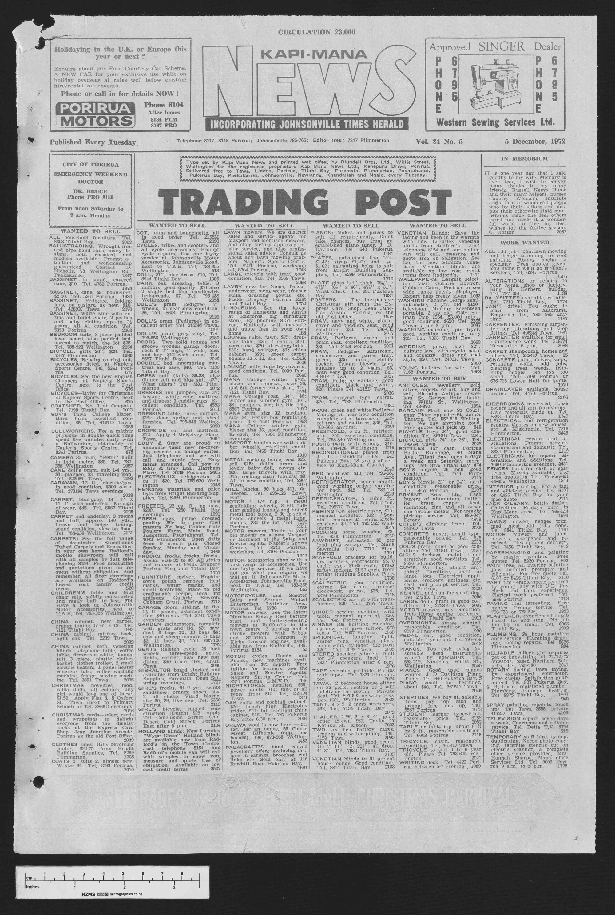 1972-12-05 Kapi-Mana News