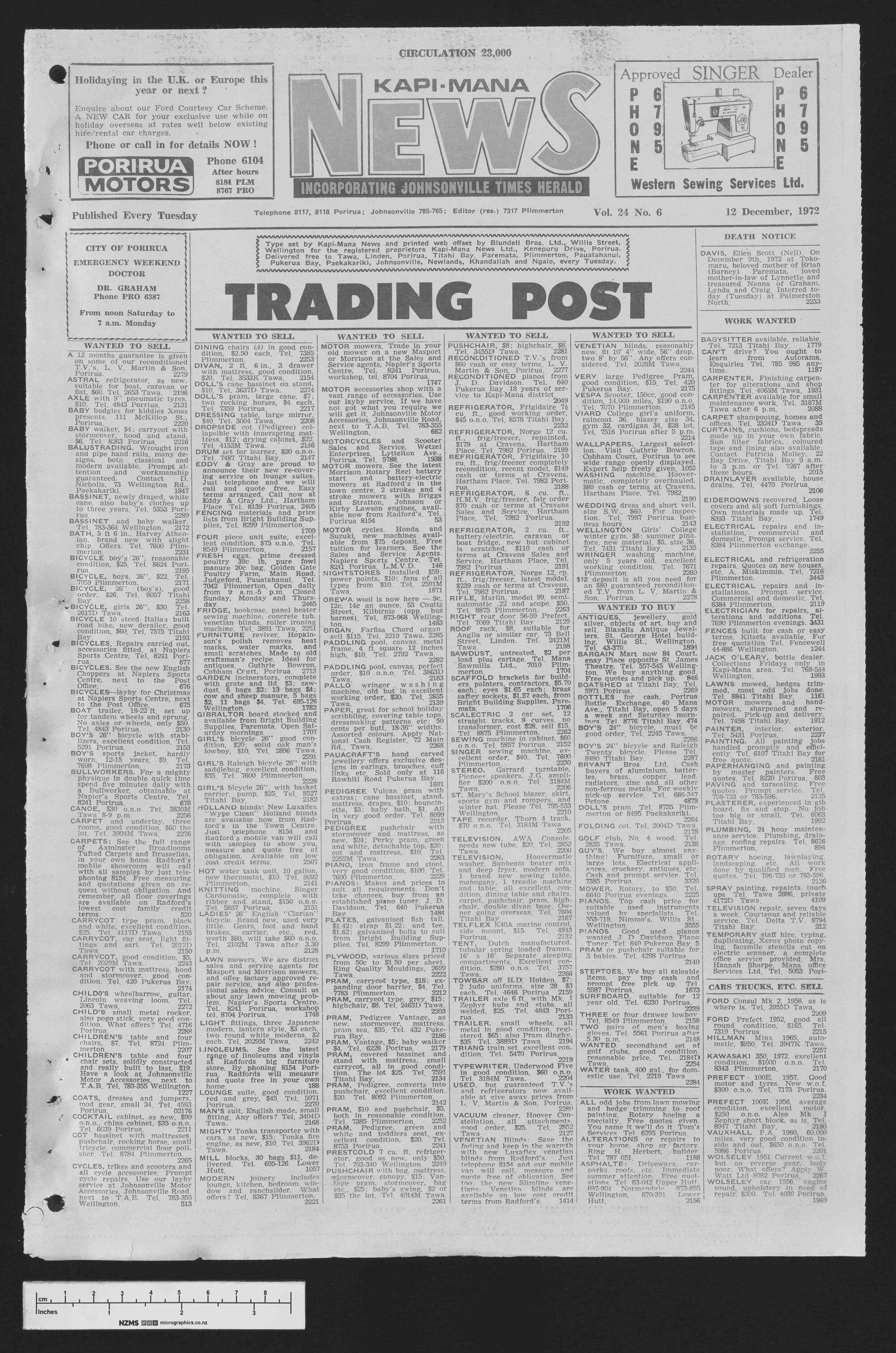 1972-12-12 Kapi-Mana News