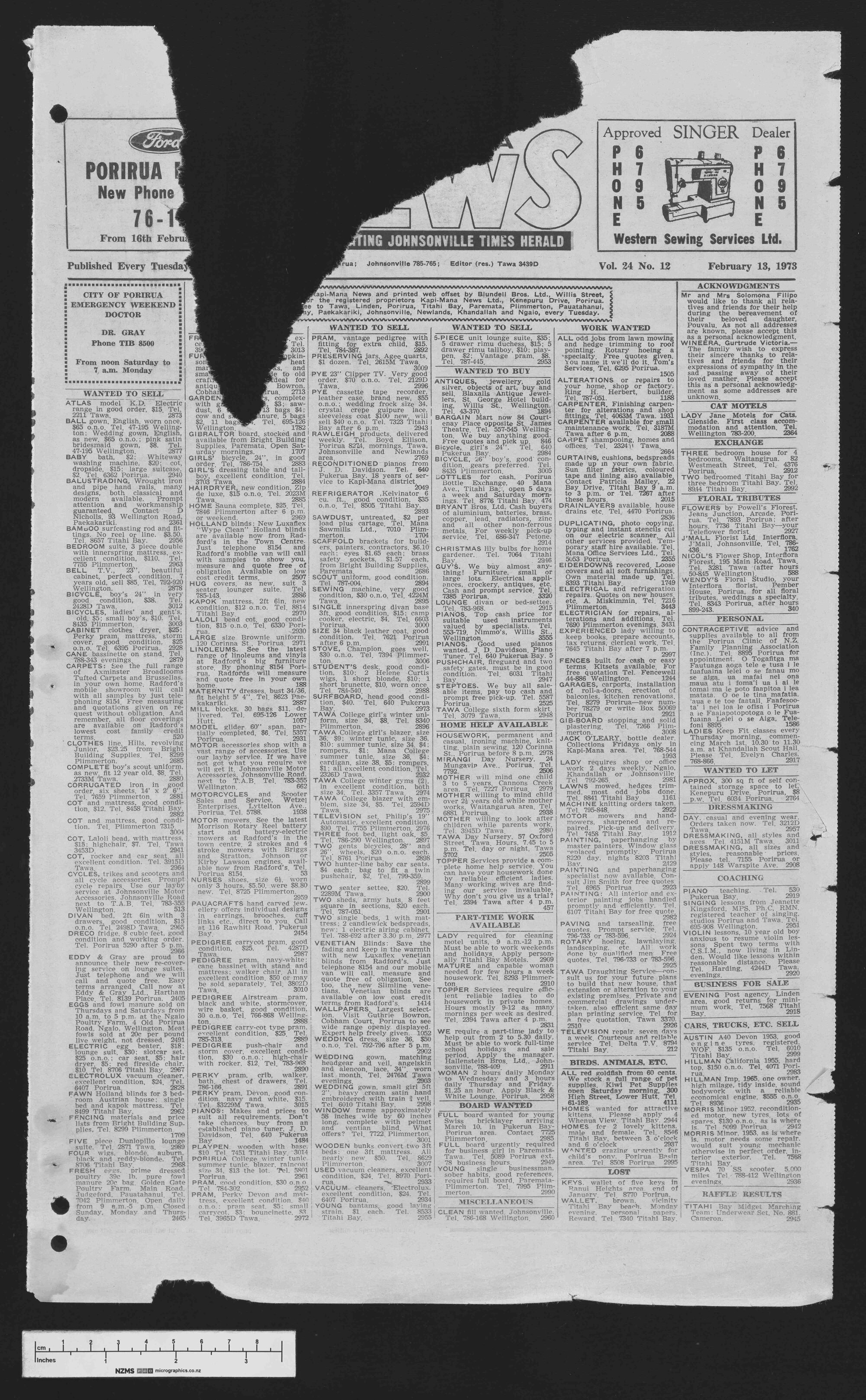 1973-02-13 Kapi-Mana News