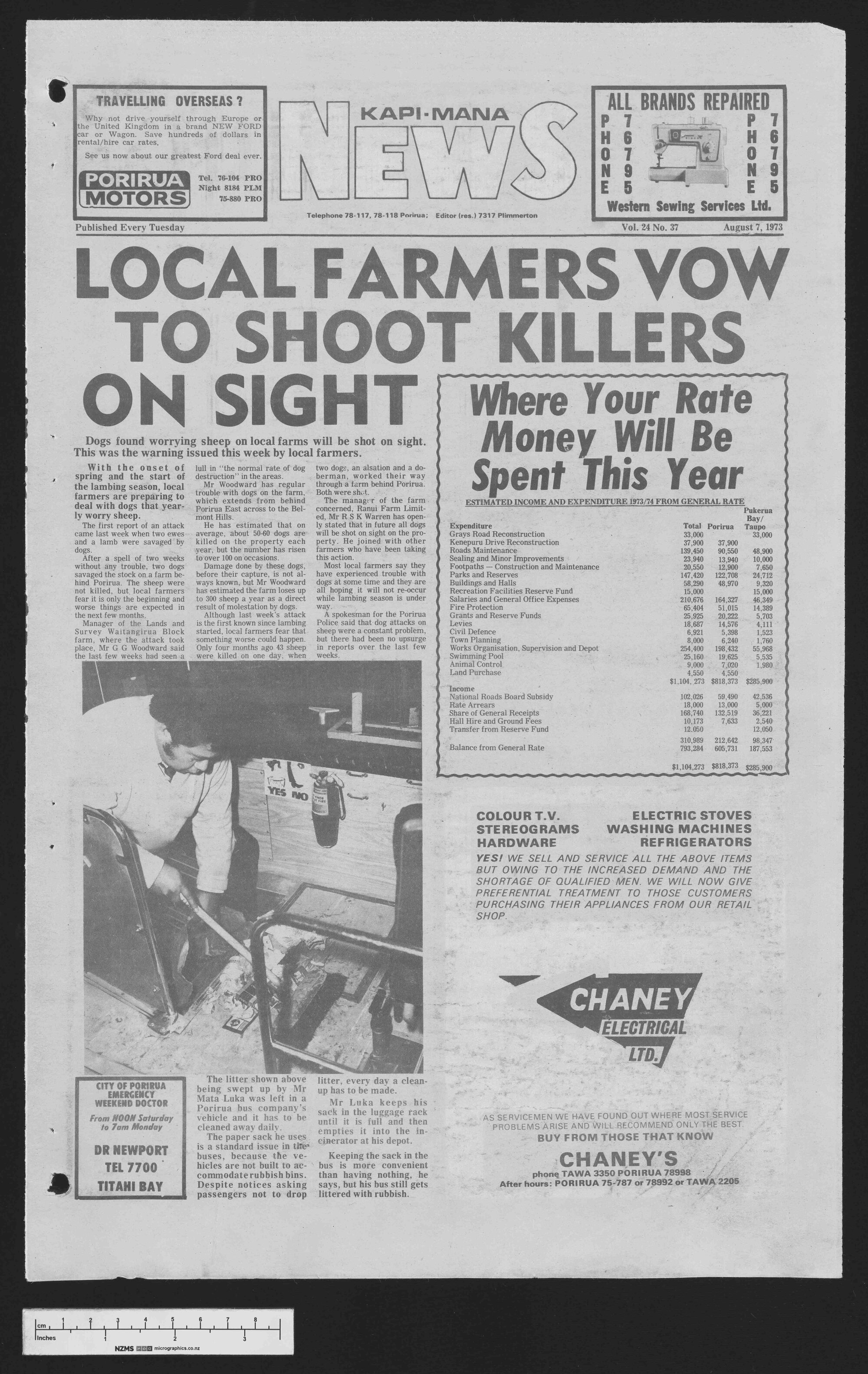 1973-08-07 Kapi-Mana News
