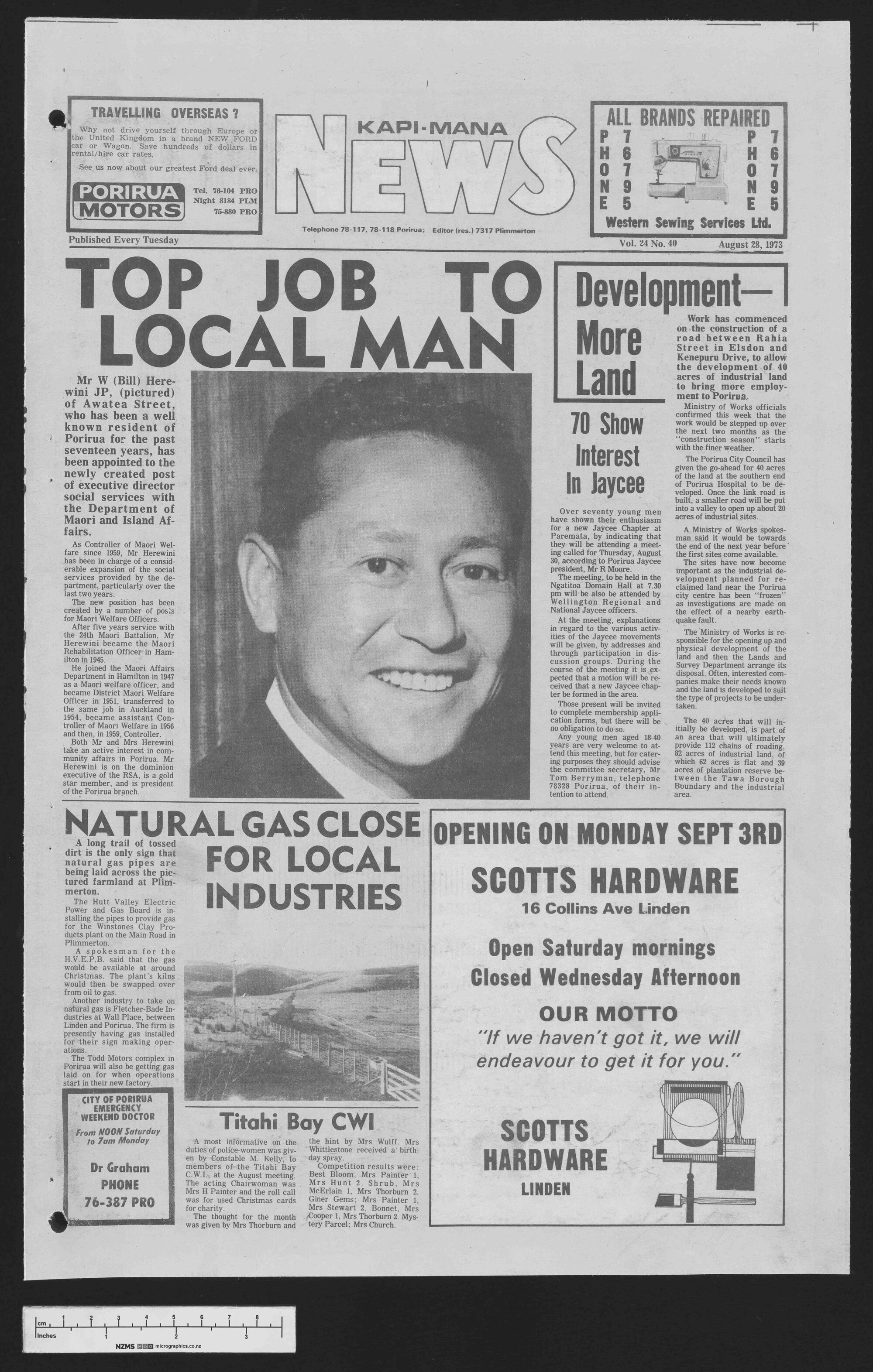 1973-08-28 Kapi-Mana News
