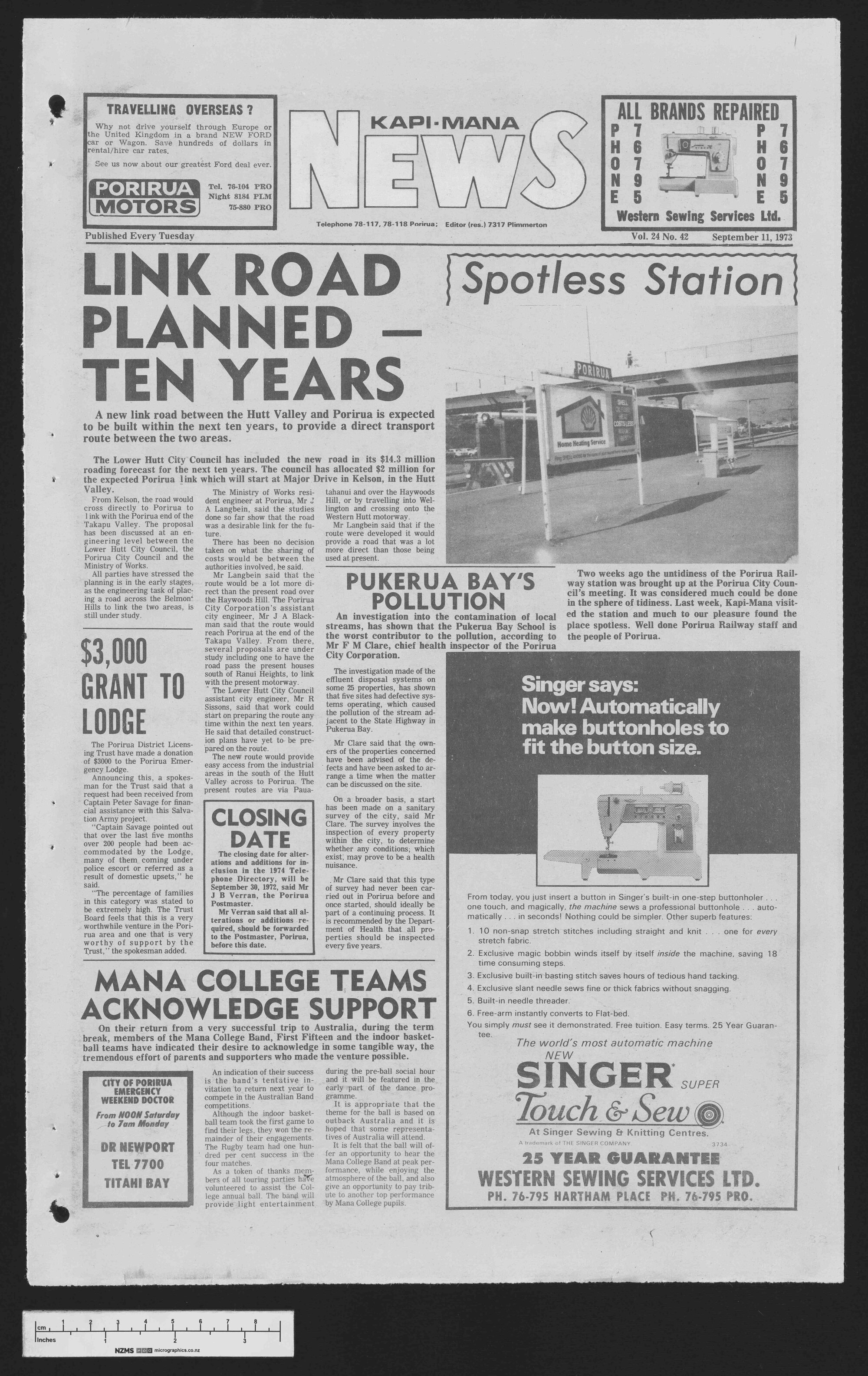 1973-09-11 Kapi-Mana News