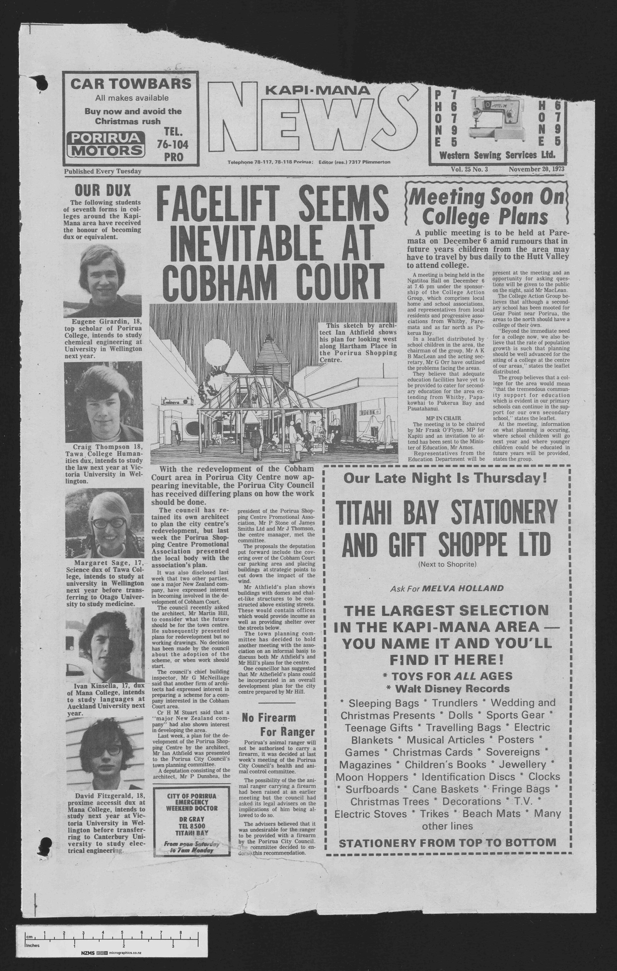 1973-11-20 Kapi-Mana News