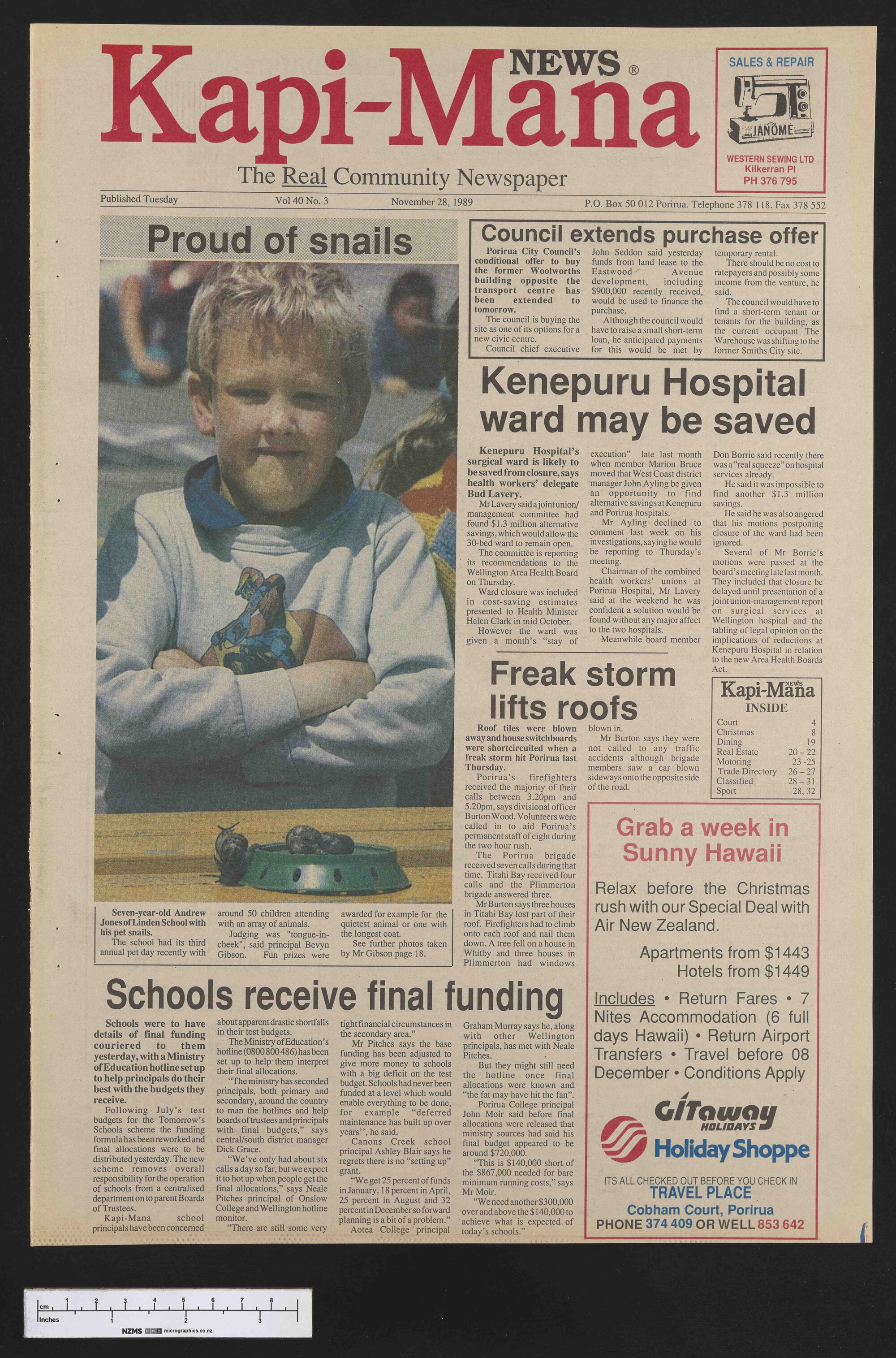 1989-11-28 Kapi-Mana News