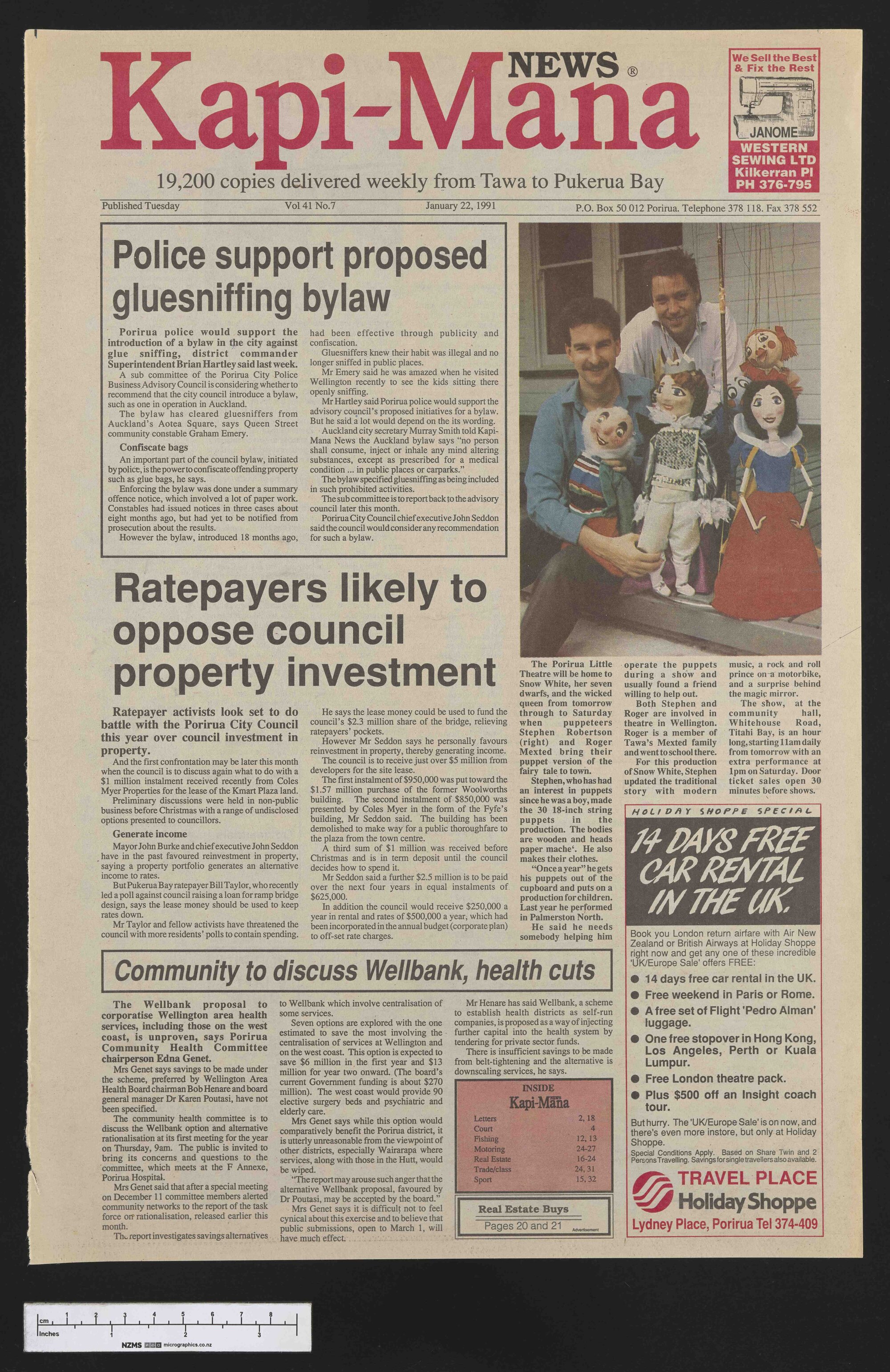 1991-01-22 Kapi-Mana News