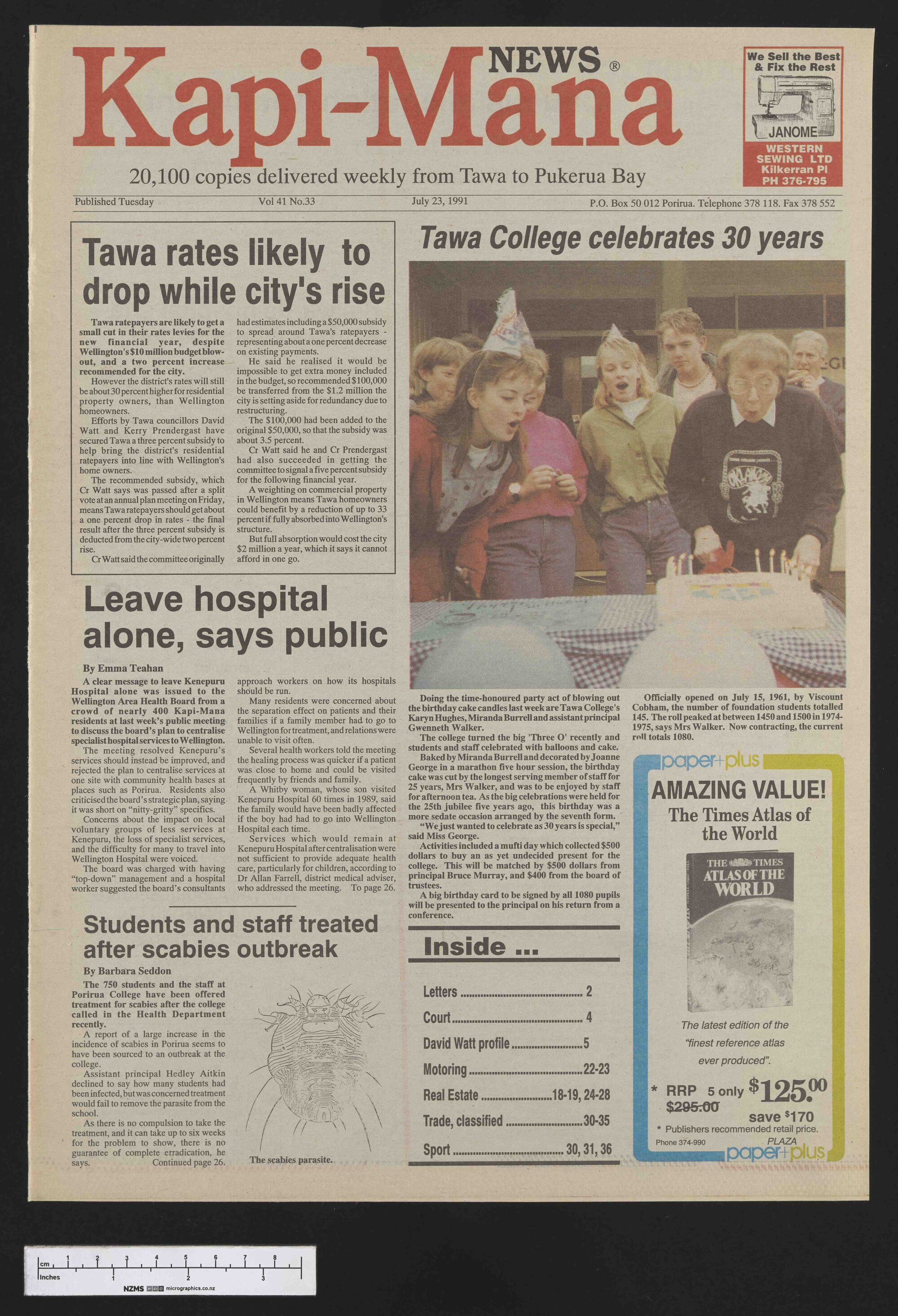 1991-07-23 Kapi-Mana News