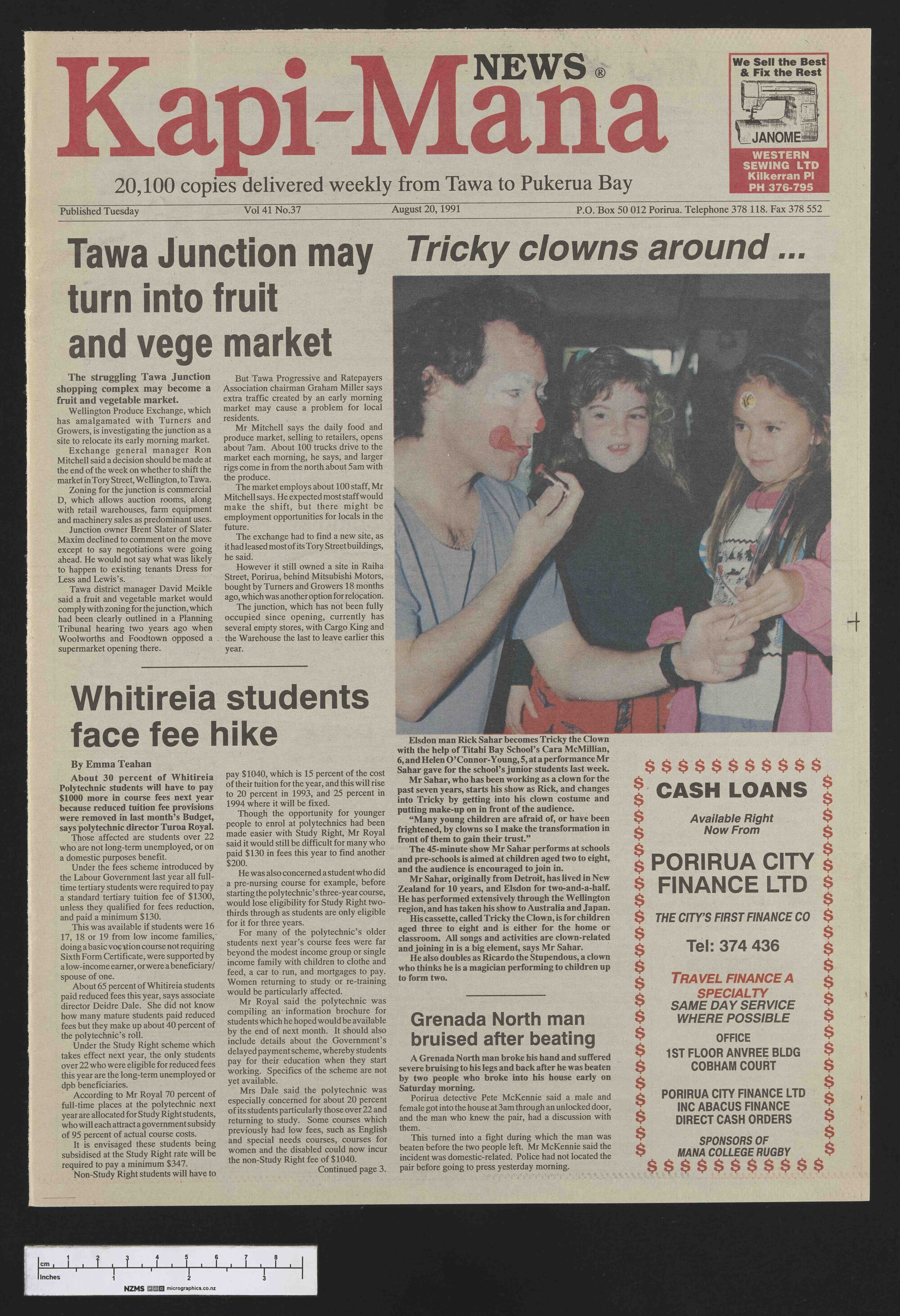 1991-08-20 Kapi-Mana News