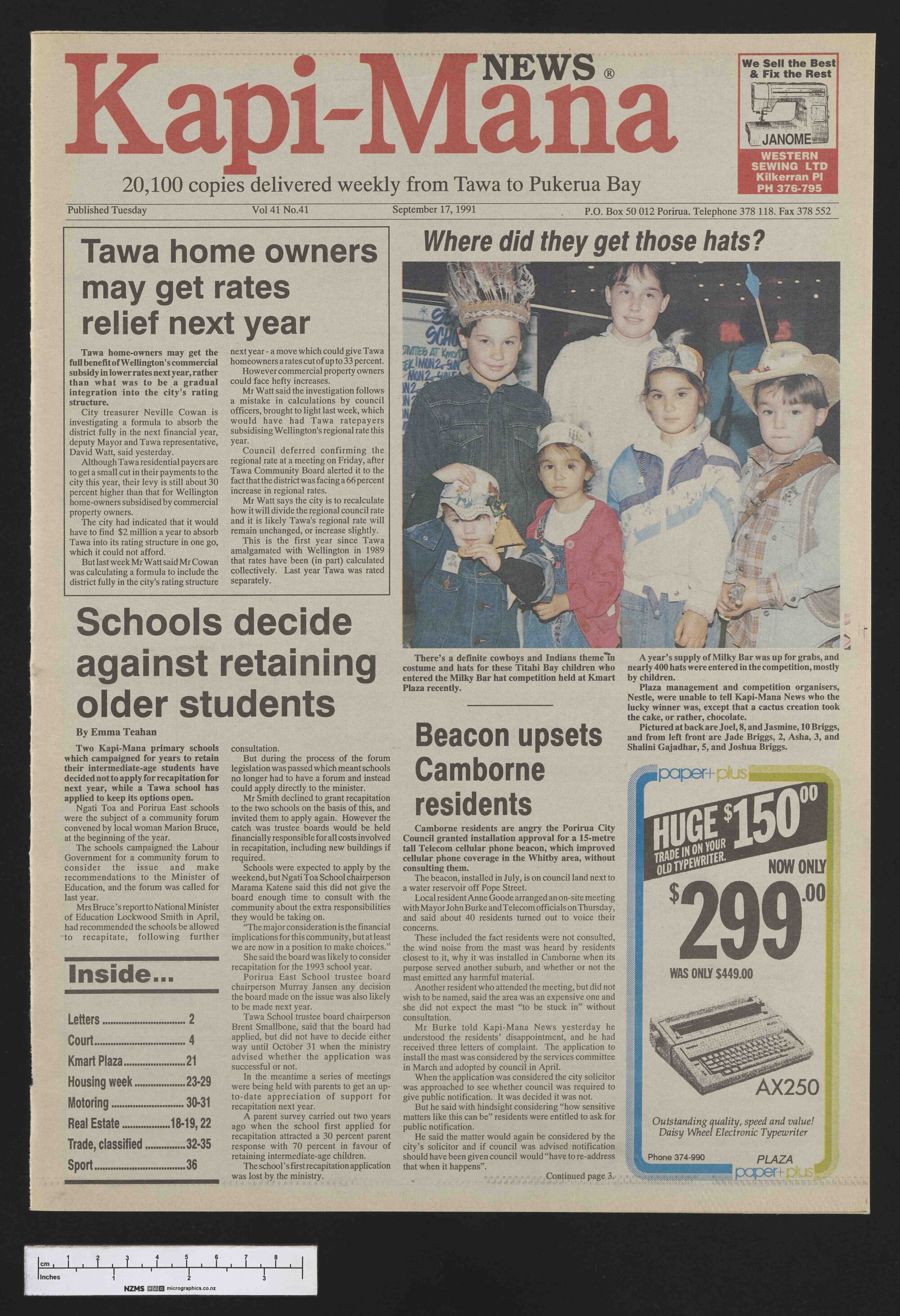 1991-09-17 Kapi-Mana News