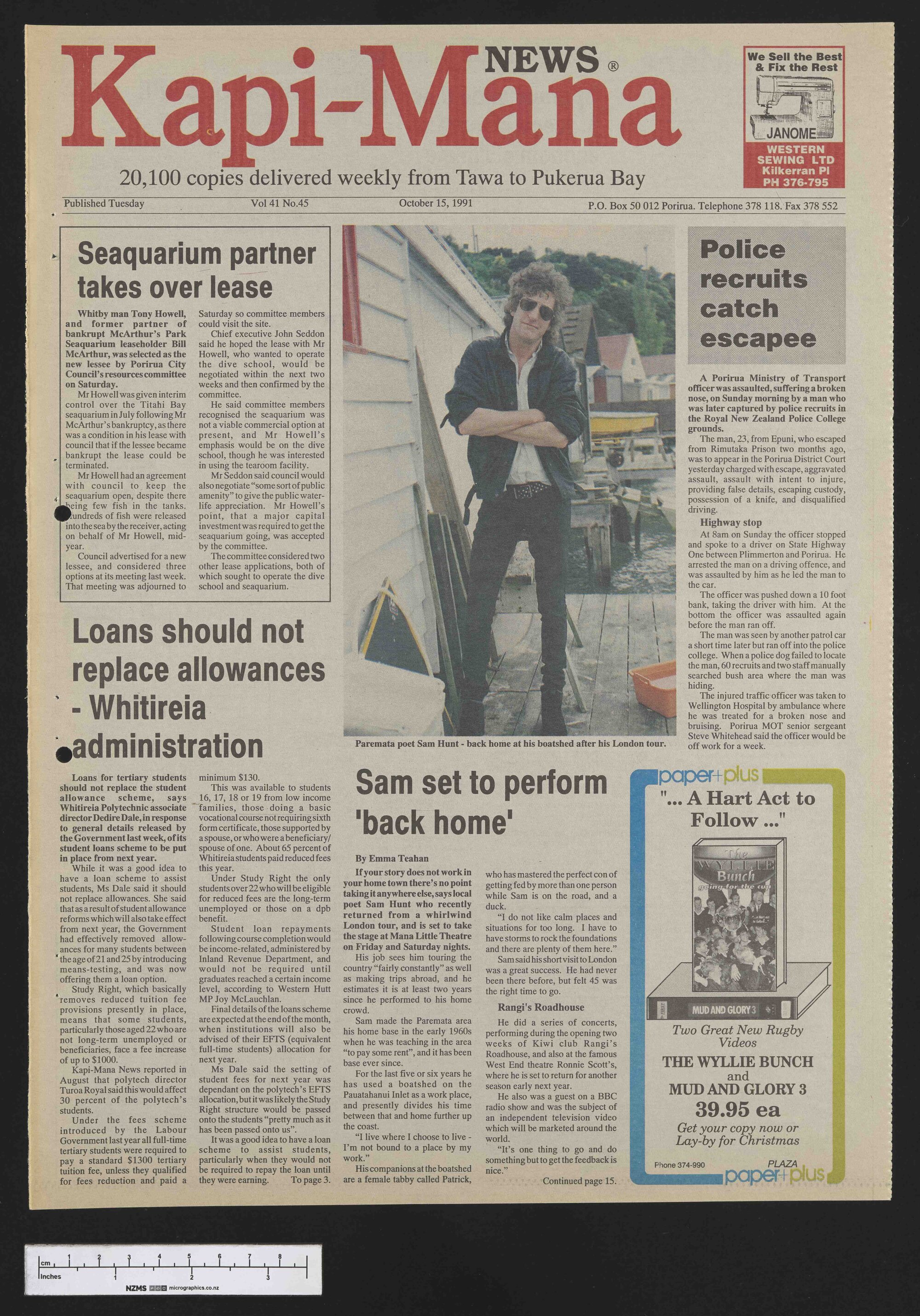 1991-10-15 Kapi-Mana News
