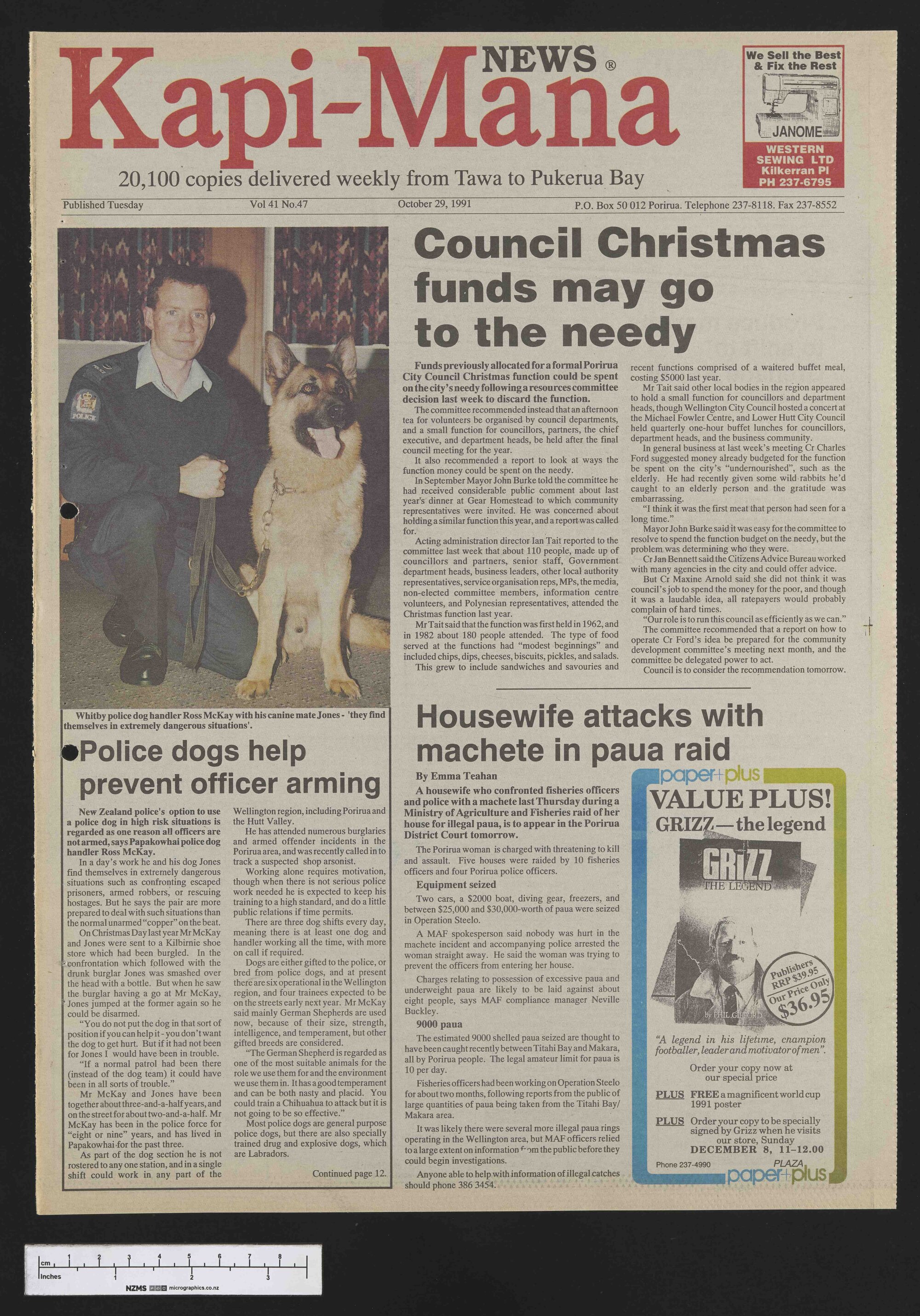 1991-10-29 Kapi-Mana News