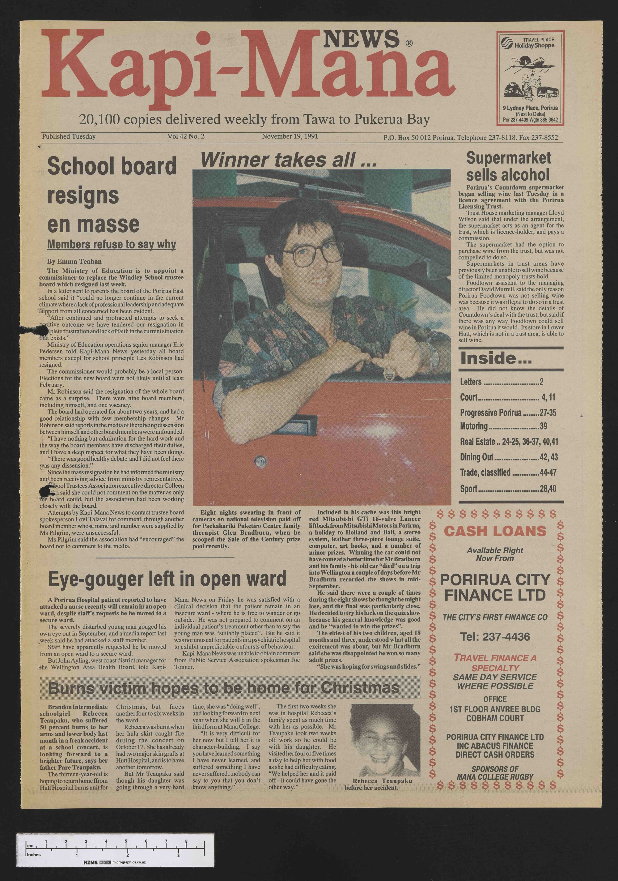 1991-11-19 Kapi-Mana News