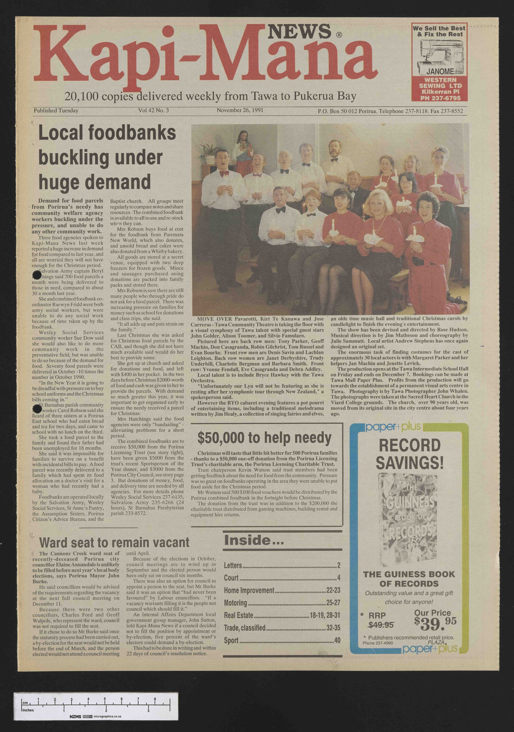 1991-11-26 Kapi-Mana News