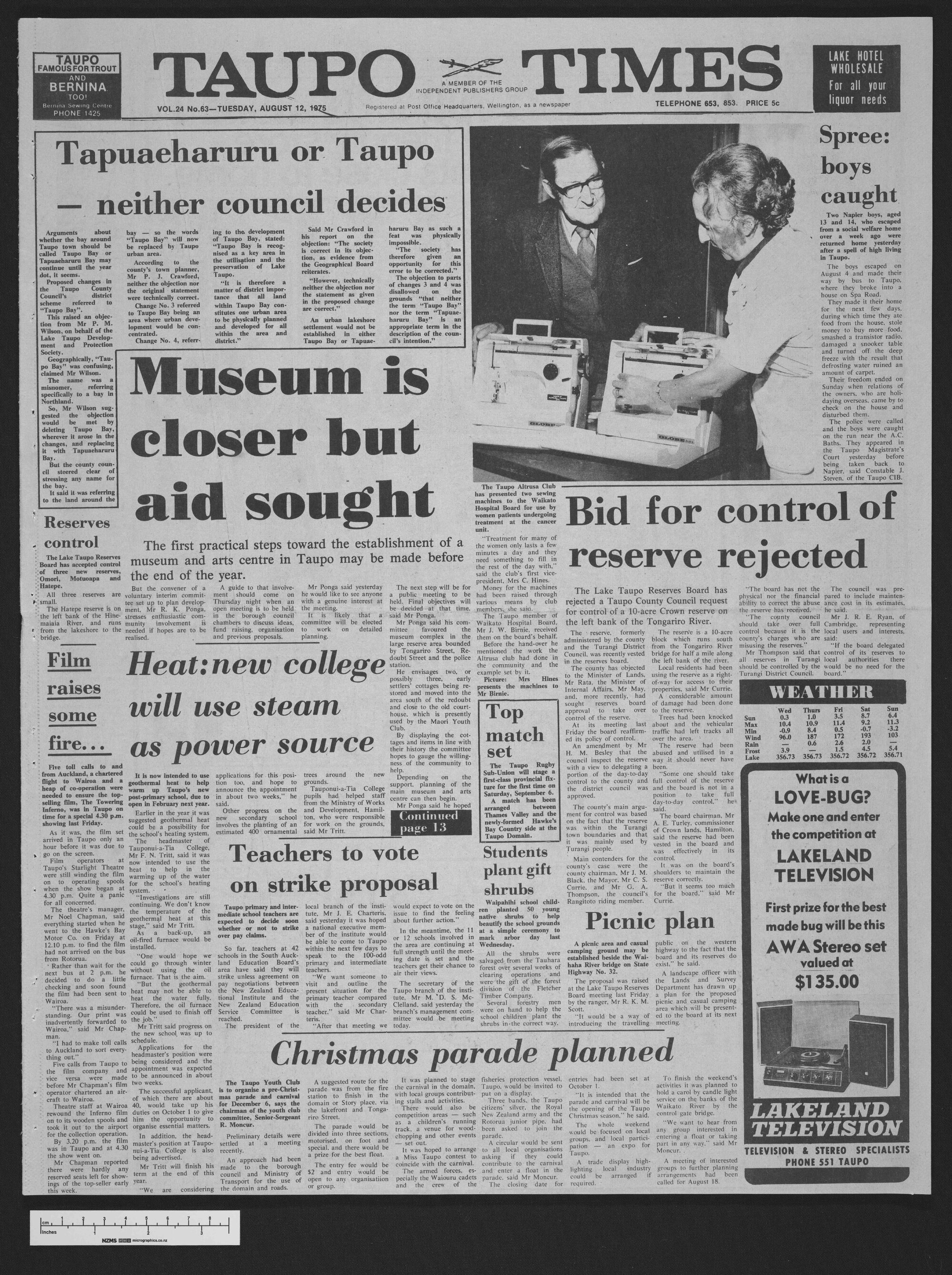 1975-08-12 Taupō Times