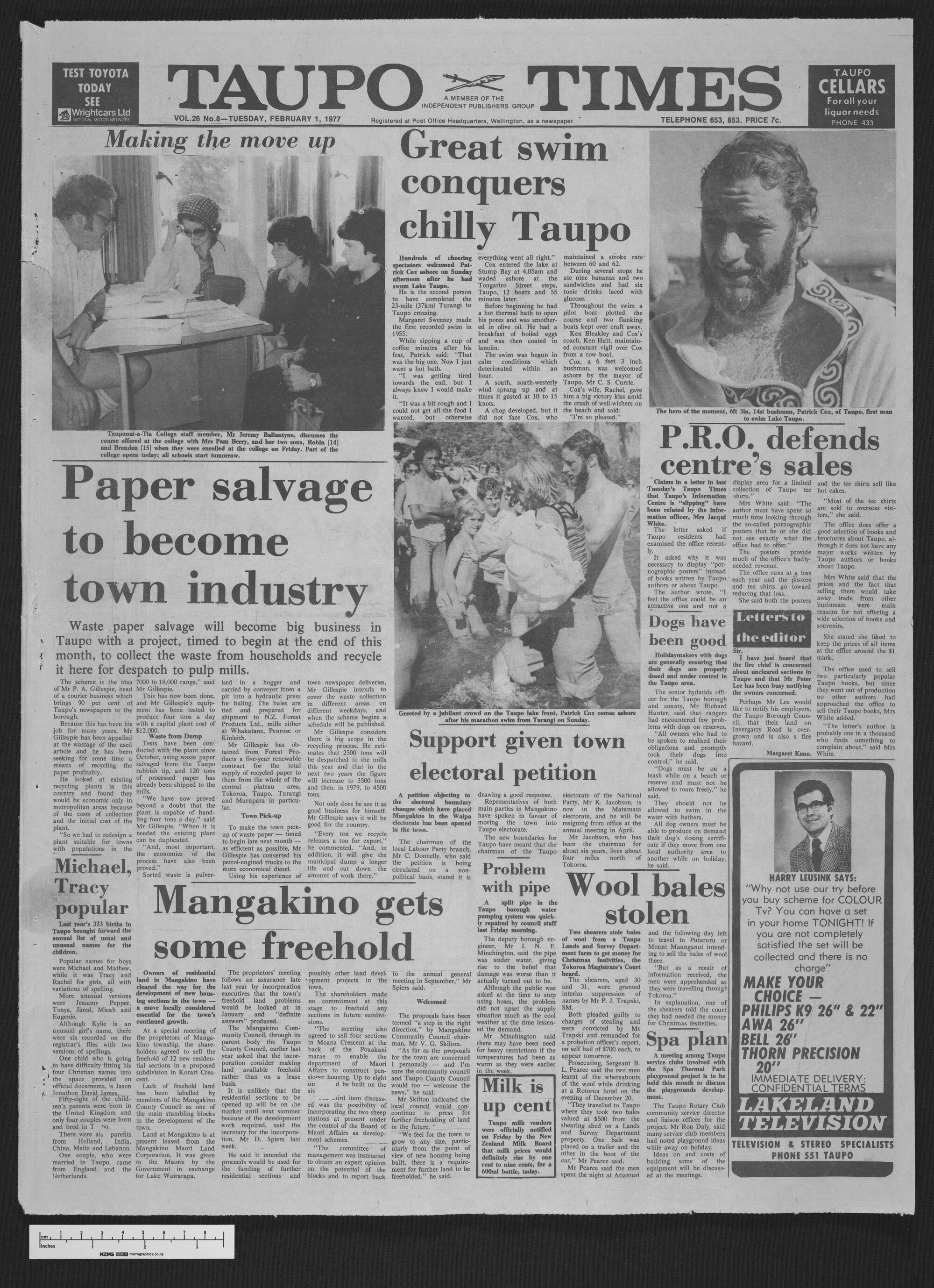1977-02-01 Taupō Times
