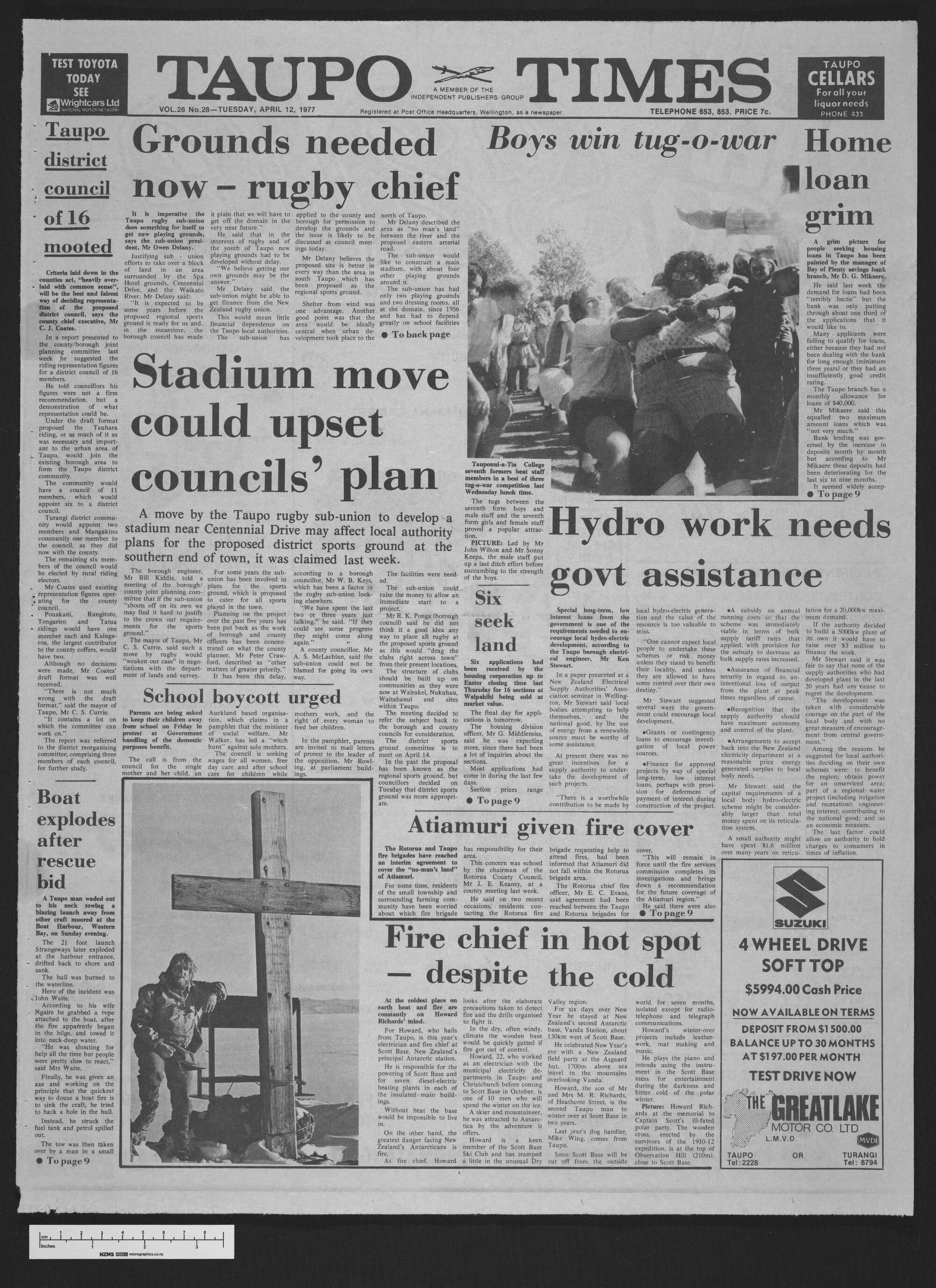 1977-04-12 Taupō Times