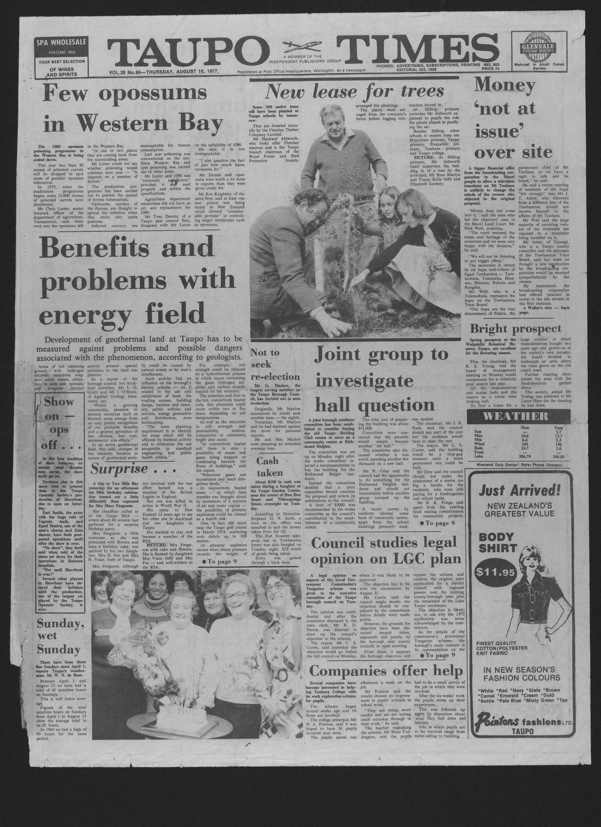 1977-08-18 Taupō Times