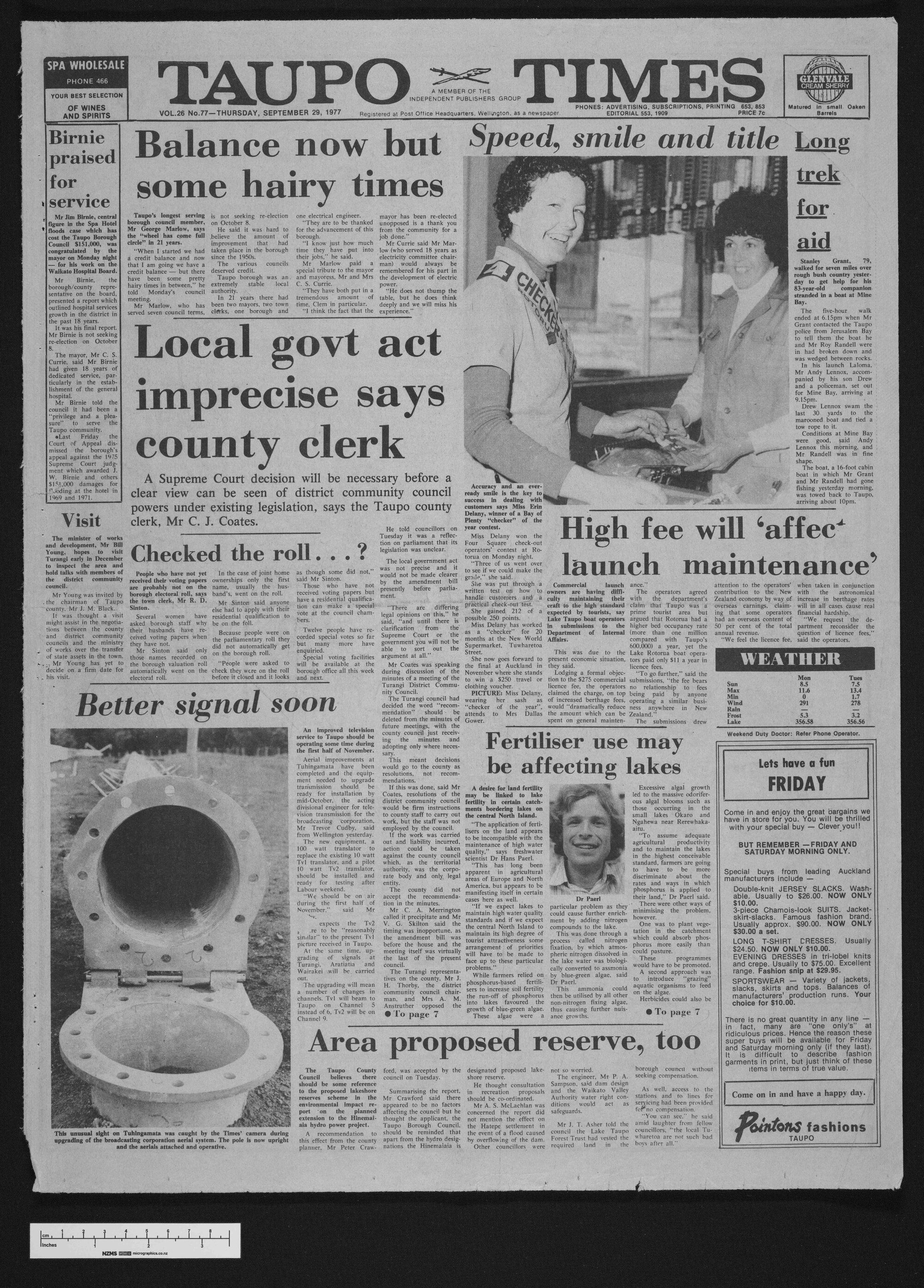 1977-09-29 Taupō Times