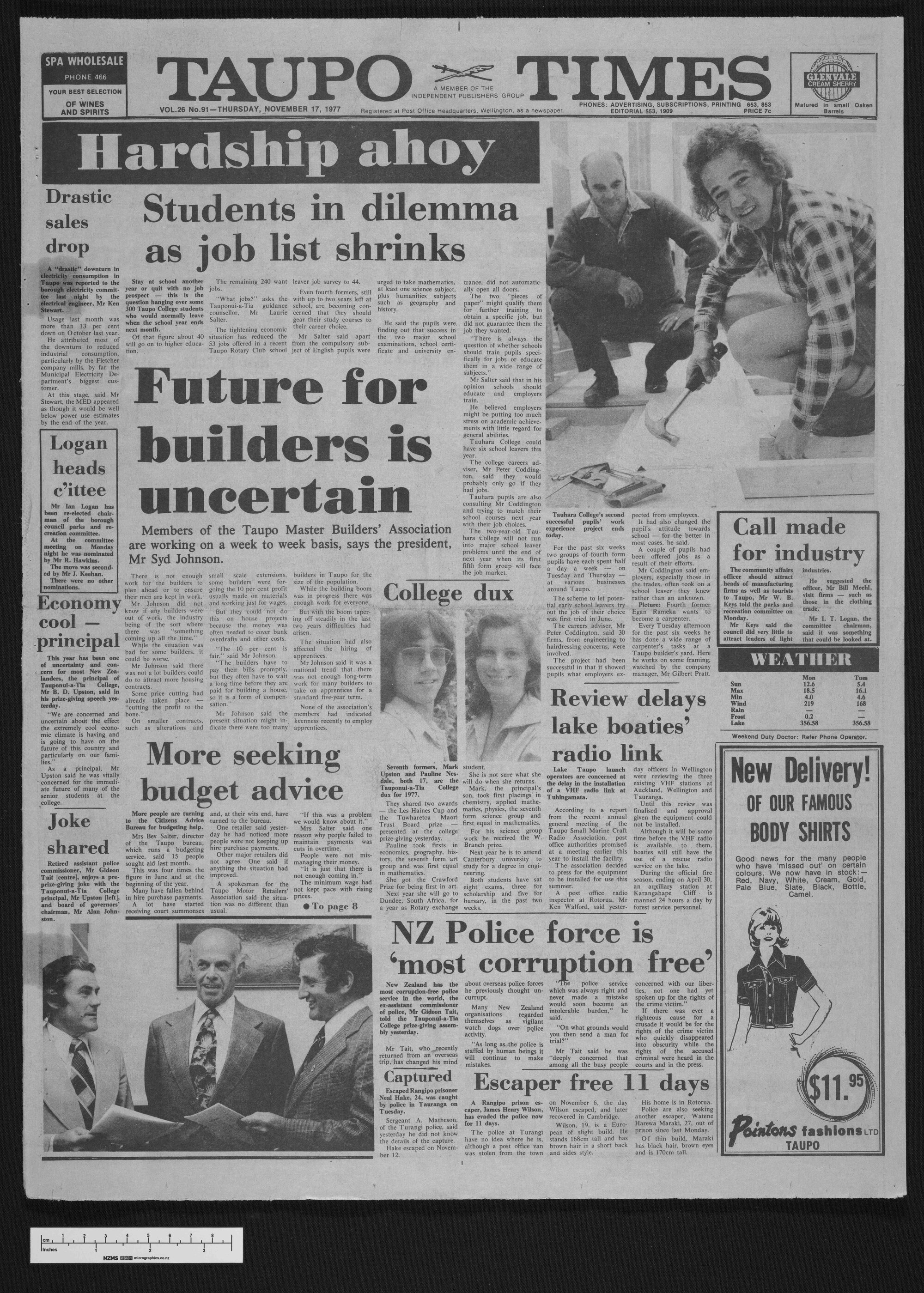 1977-11-17 Taupō Times